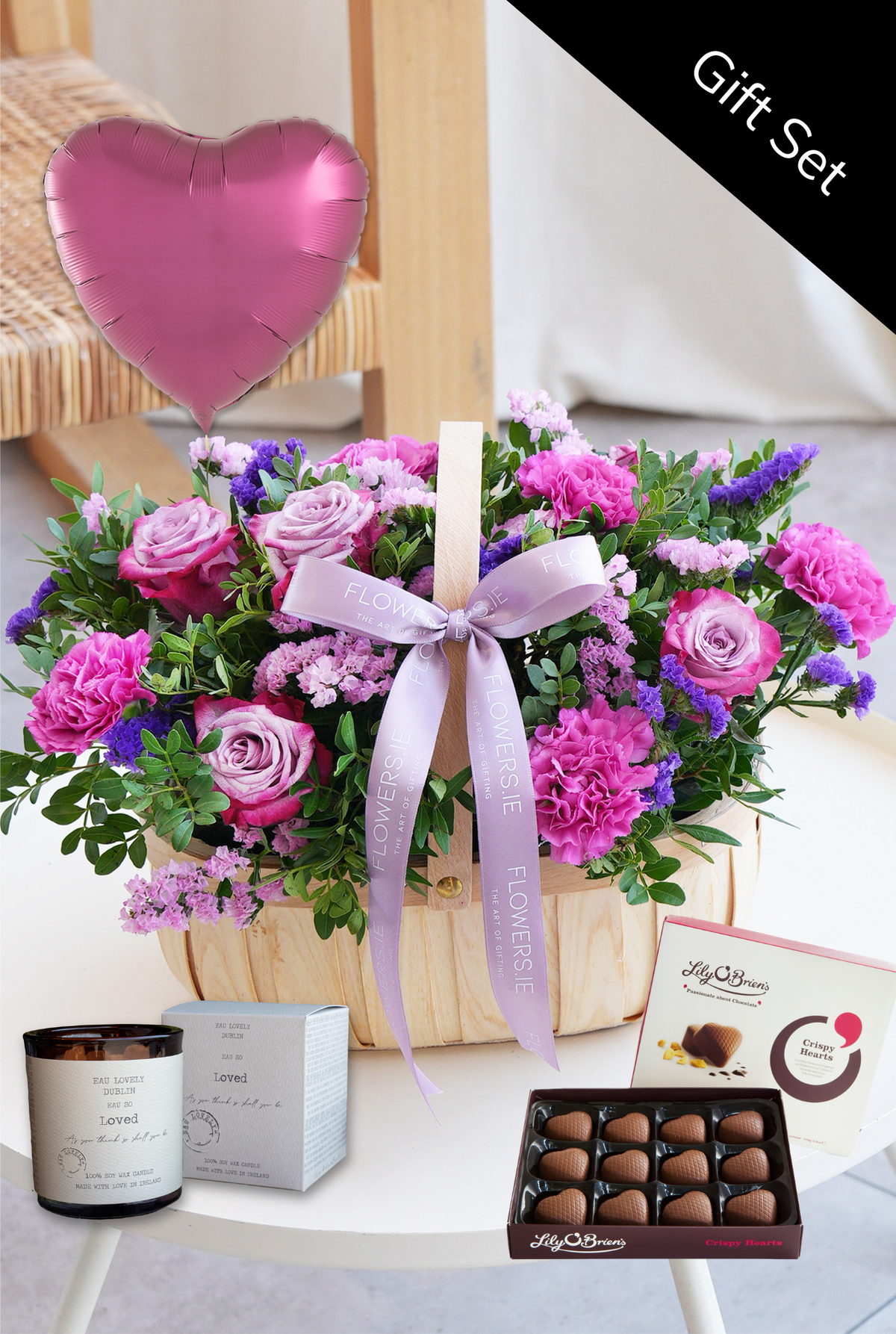 Lavender Floral - Basket Gift Set