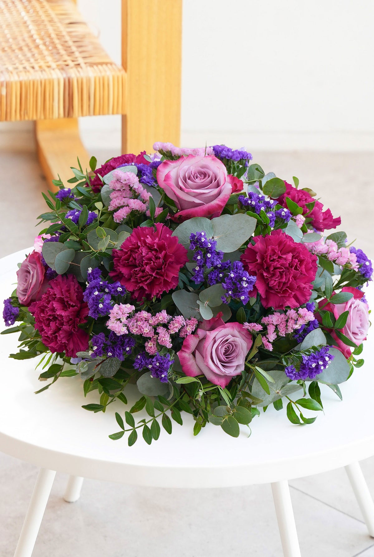 Lavender Floral Funeral Posy Pad