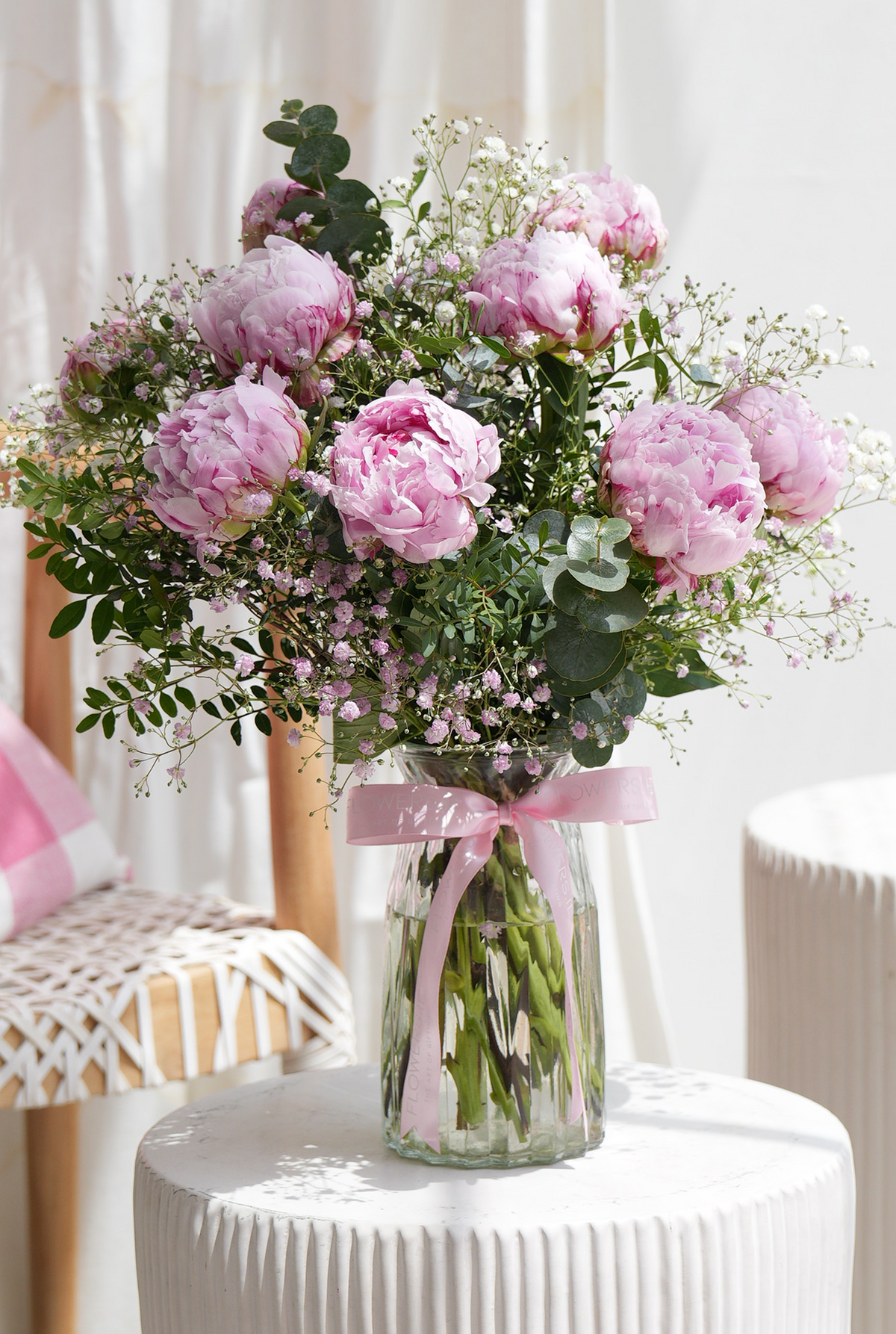 Luxury Pink Peony - Vase