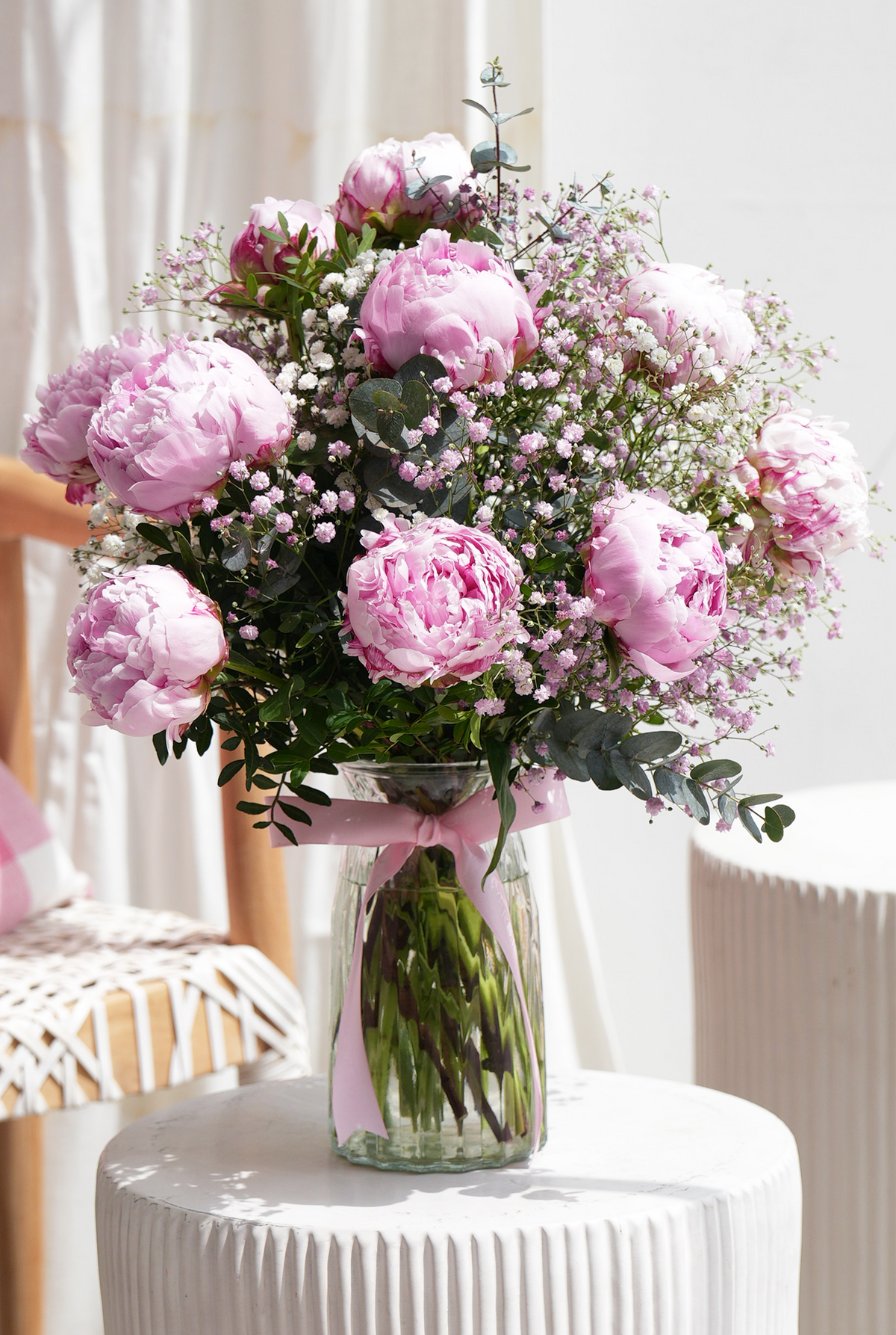 Luxury Pink Peony - Vase