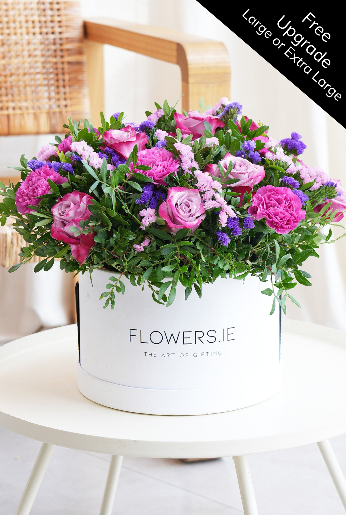 Lavender Floral - Hatbox (Free Upgrade To Large Or Extra Large)