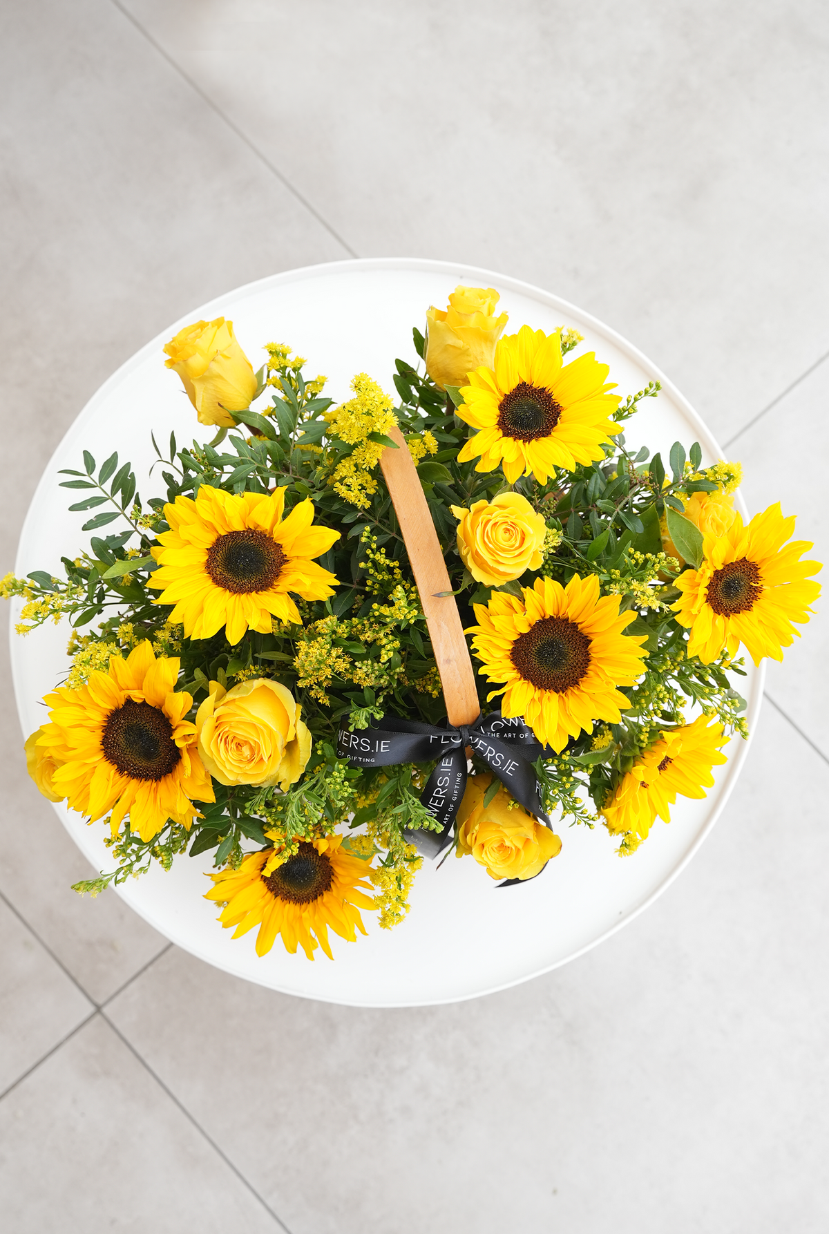 Sunflower - Basket (Free Upgrade To Large Or Extra Large)