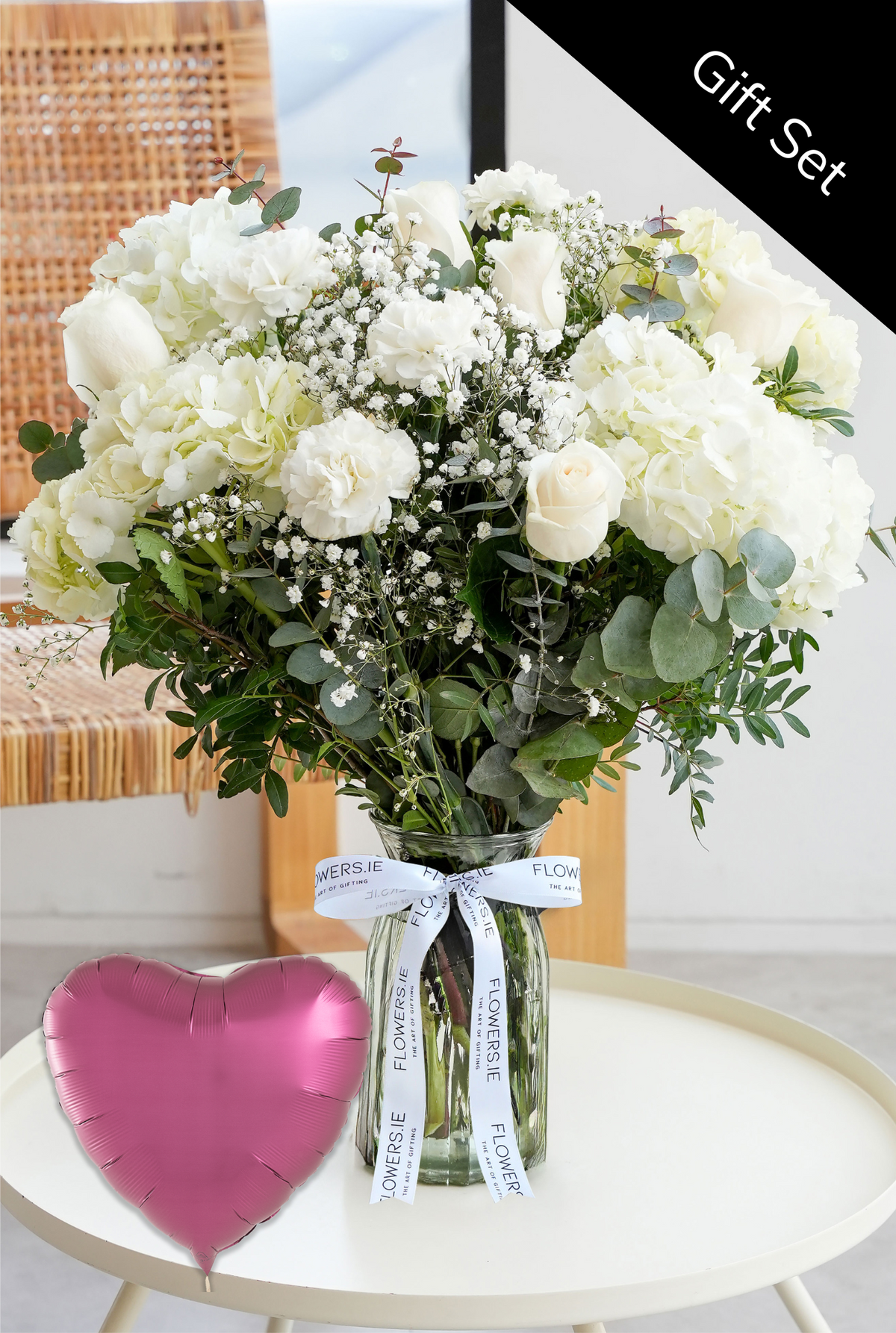 Perfect White - Vase Gift Set