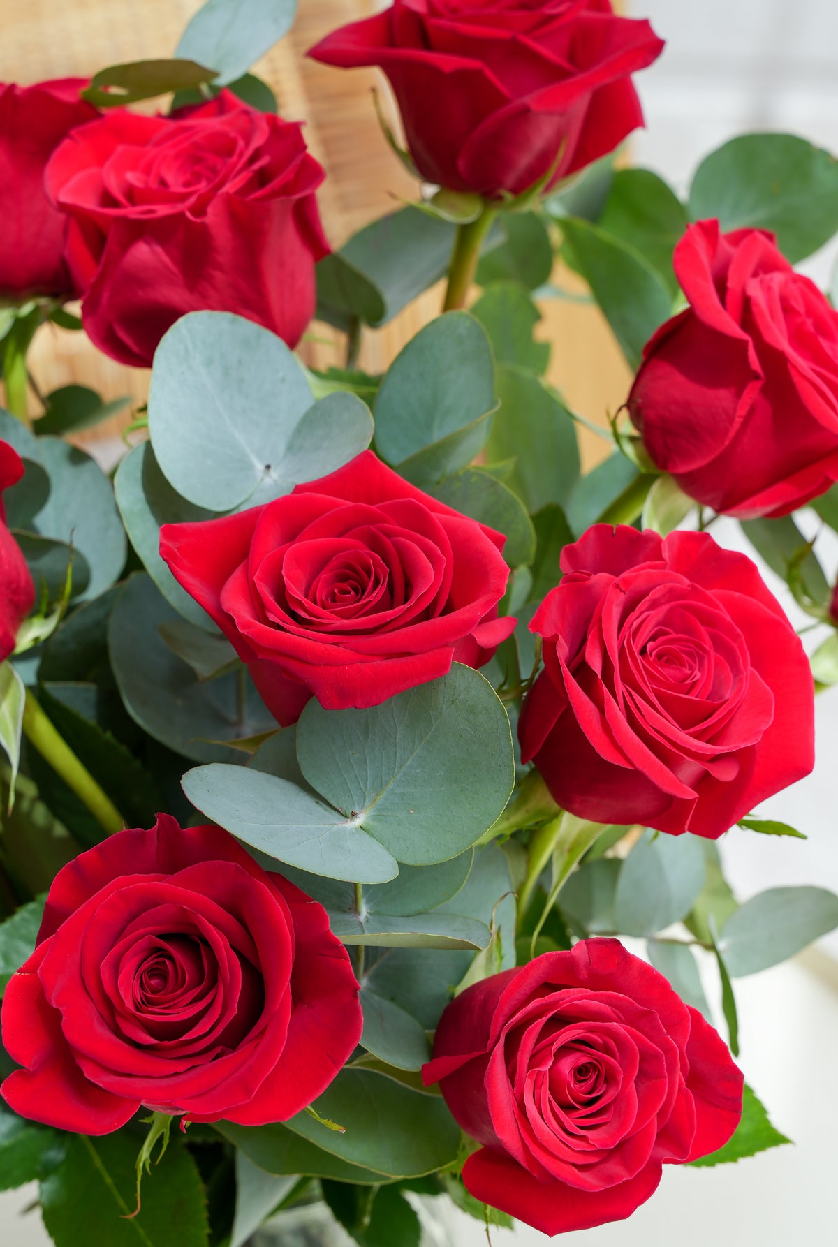 36 Long Stem Red Roses - Vase
