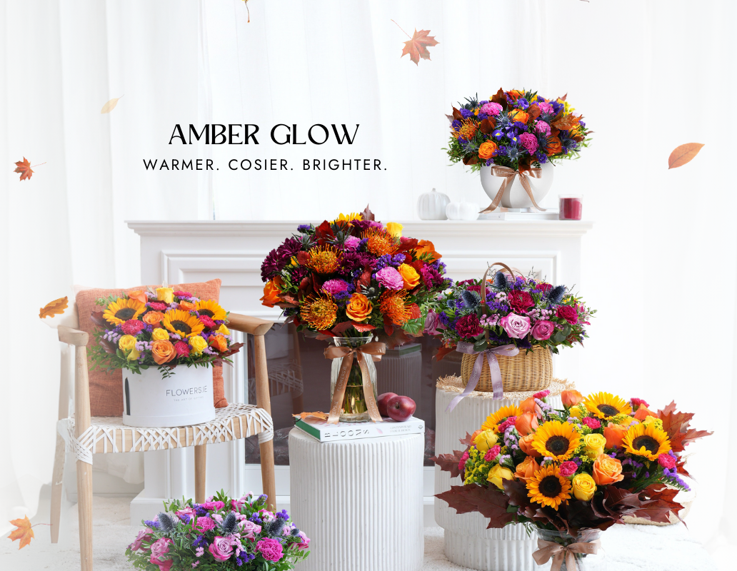 Amber Glow: New From Our Autumn-Themed Flower Collection
