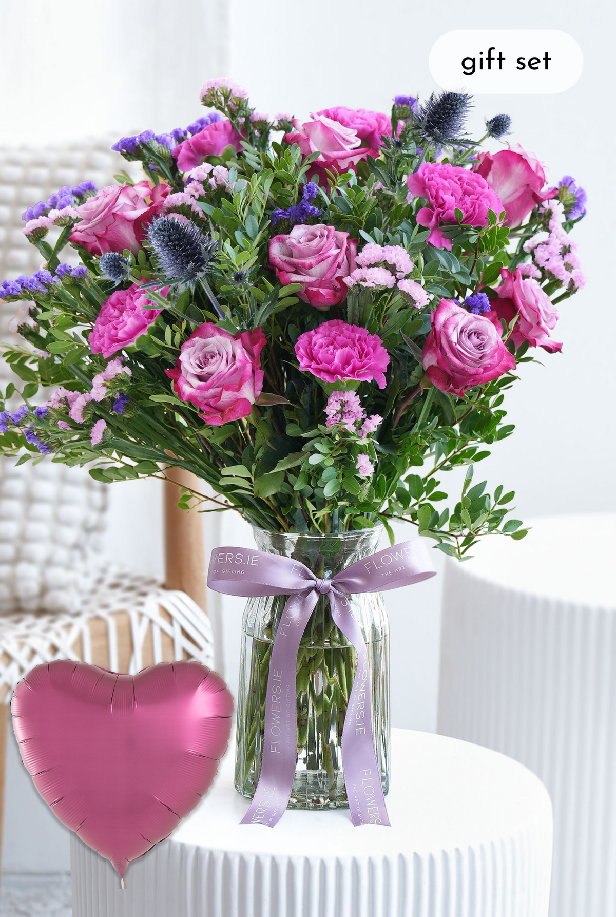 Lavender Floral - Vase Gift Set