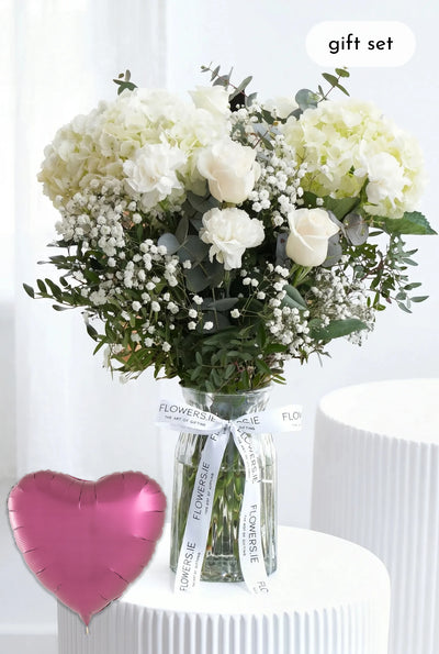 Perfect White - Vase Gift Set