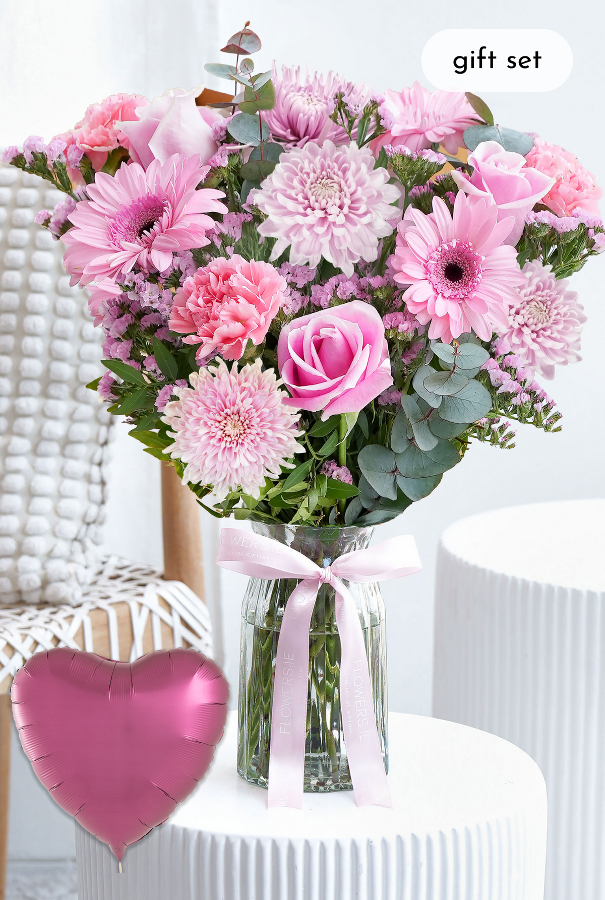 Pink Delight - Vase Gift Set
