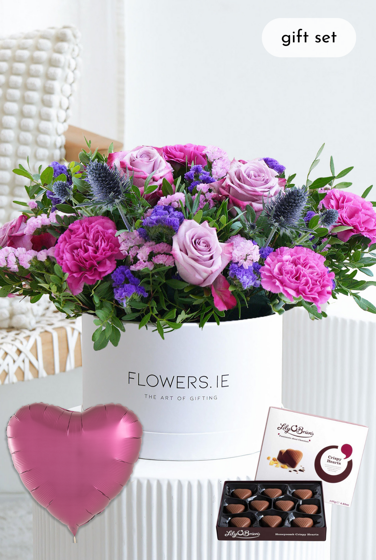 Lavender Floral - Hatbox Gift Set