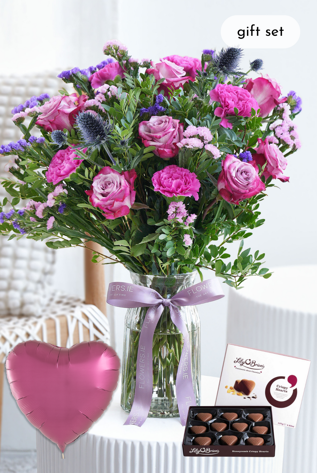 Lavender Floral - Vase Gift Set
