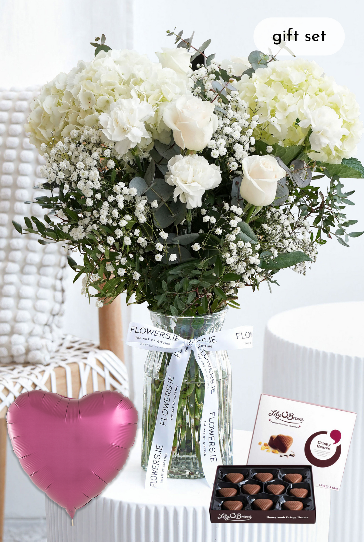 Perfect White - Vase Gift Set