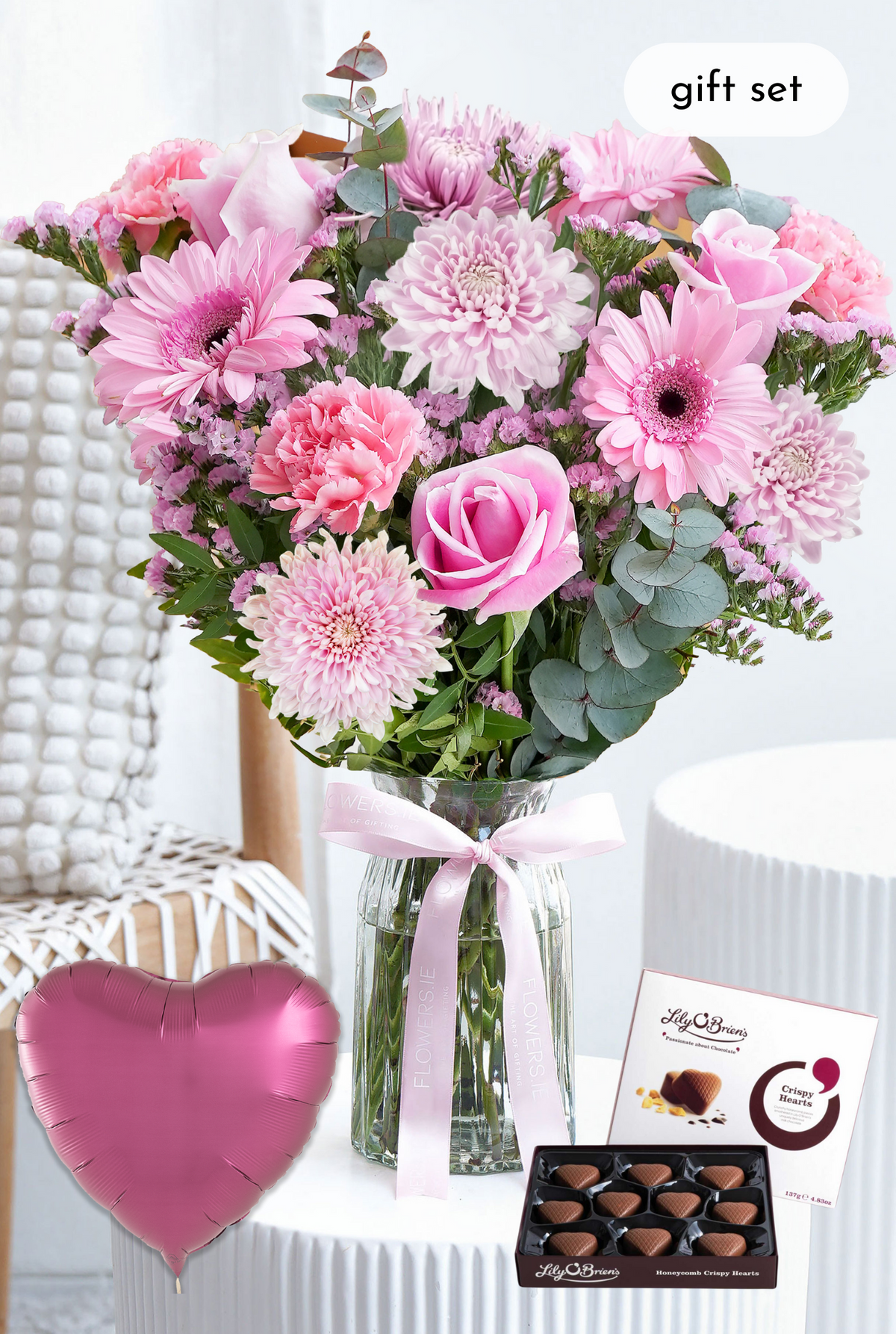 Pink Delight - Vase Gift Set