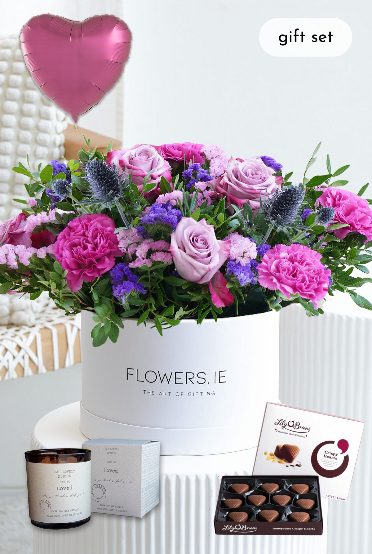 Lavender Floral - Hatbox Gift Set