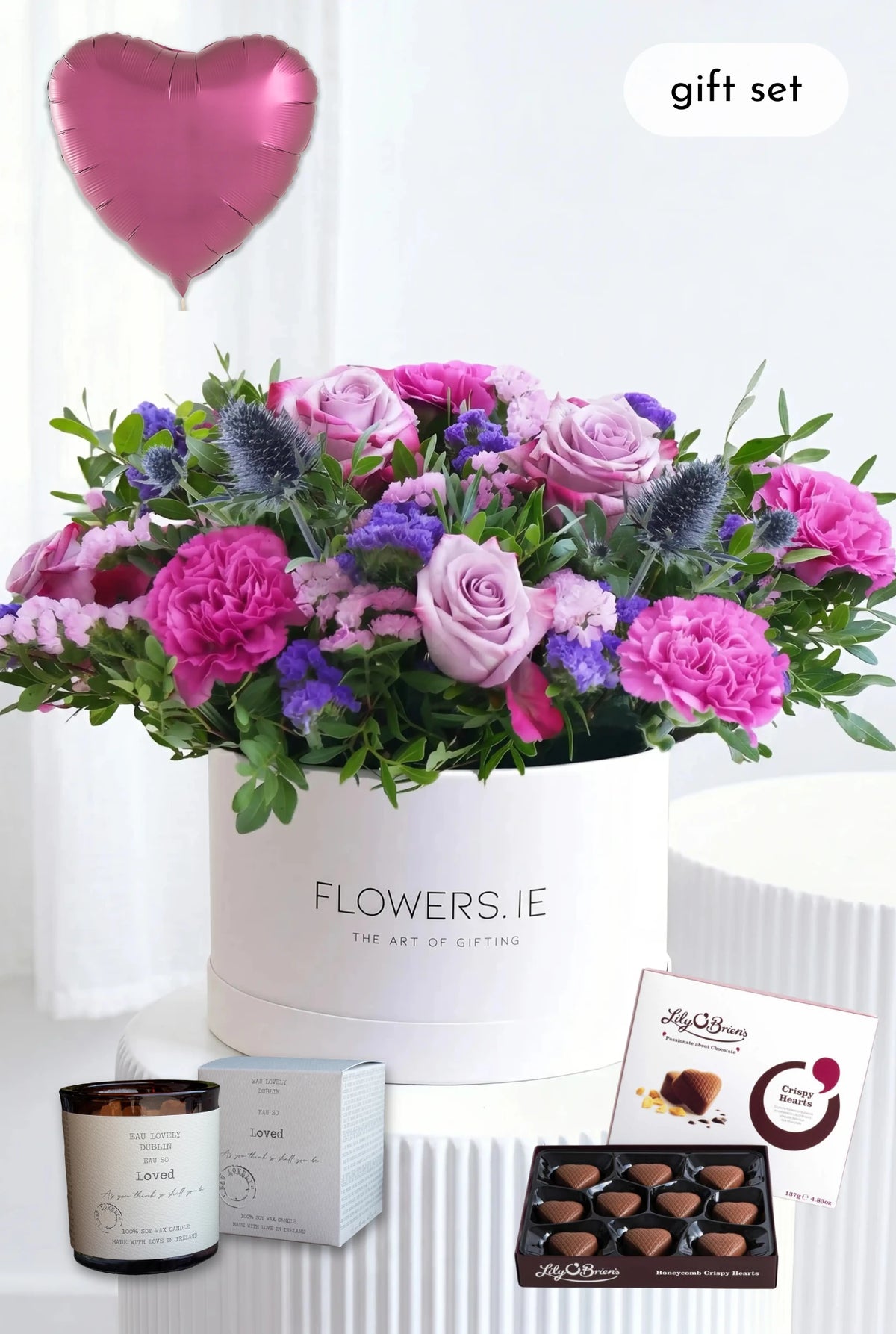 Lavender Floral - Hatbox Gift Set