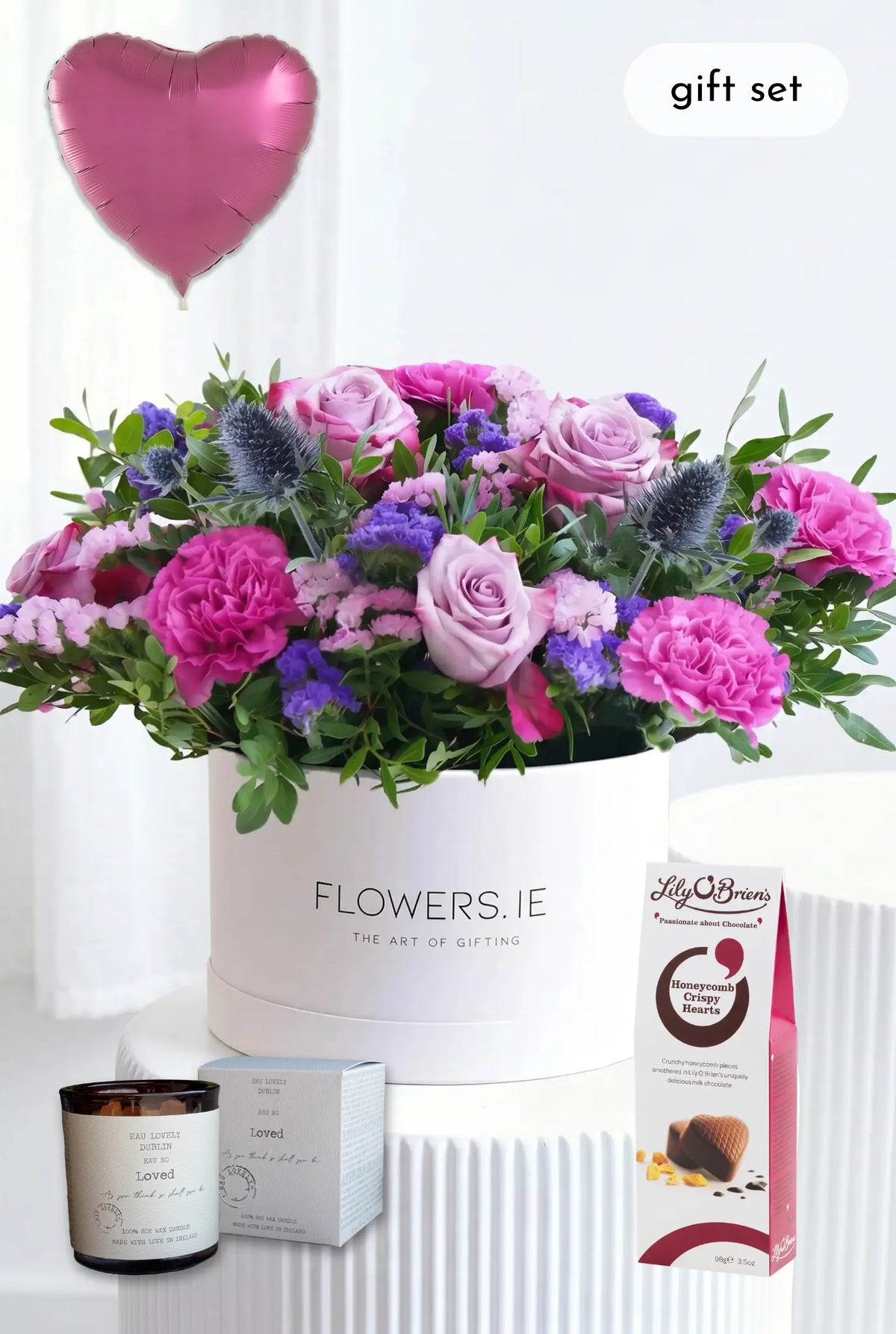 Lavender Floral - Hatbox Gift Set