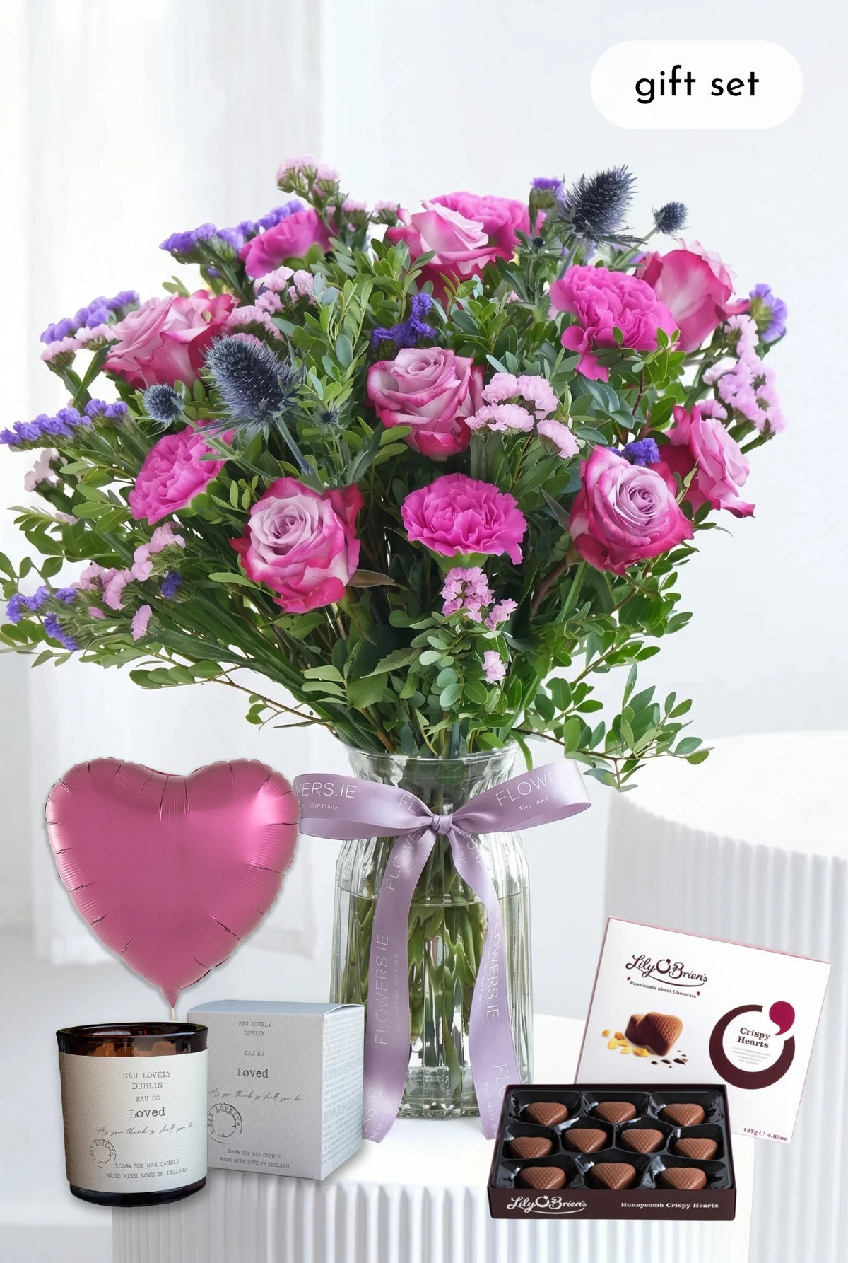 Lavender Floral - Vase Gift Set