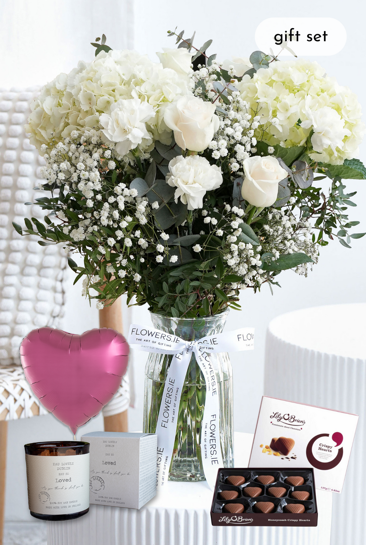 Perfect White - Vase Gift Set