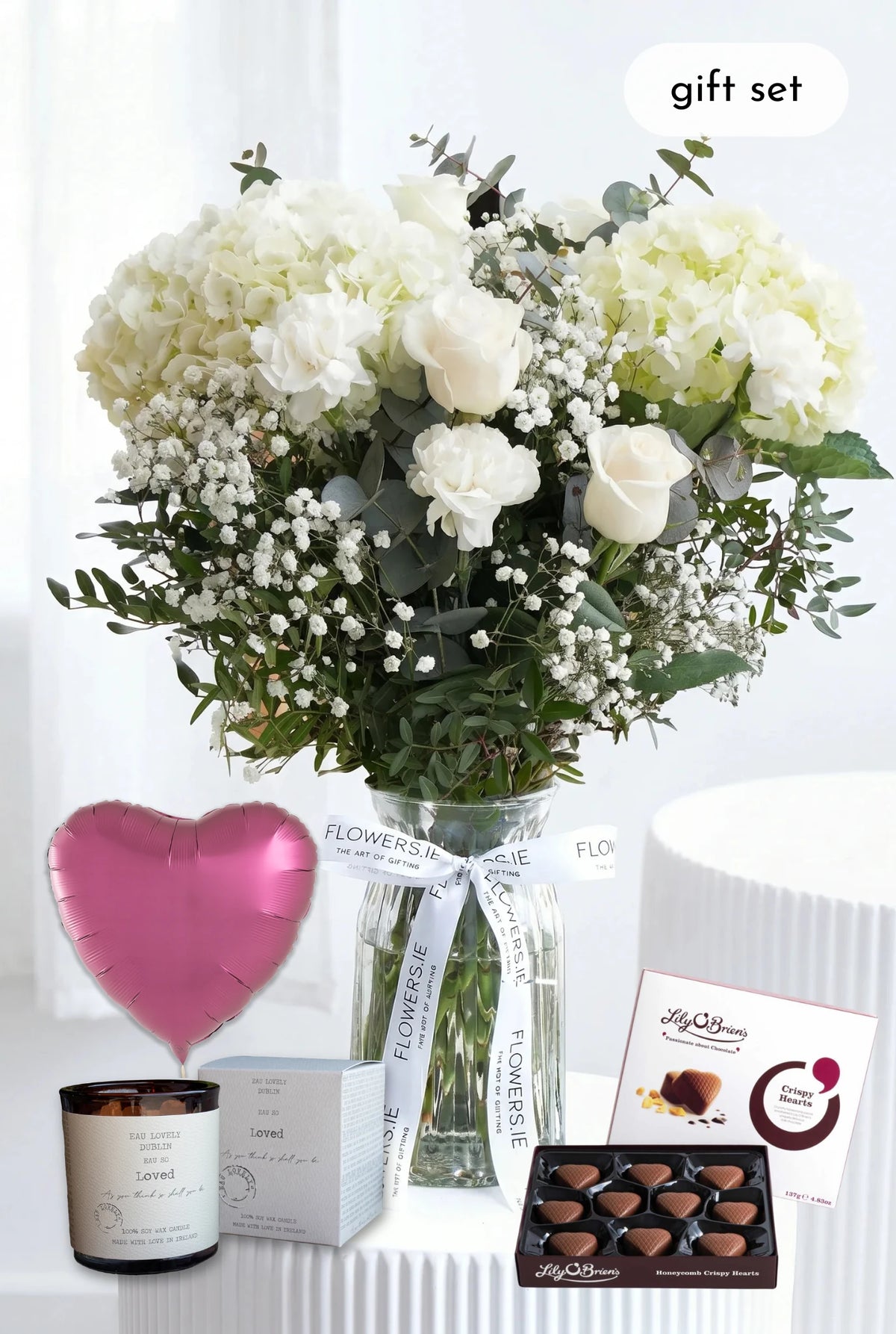 Perfect White - Vase Gift Set