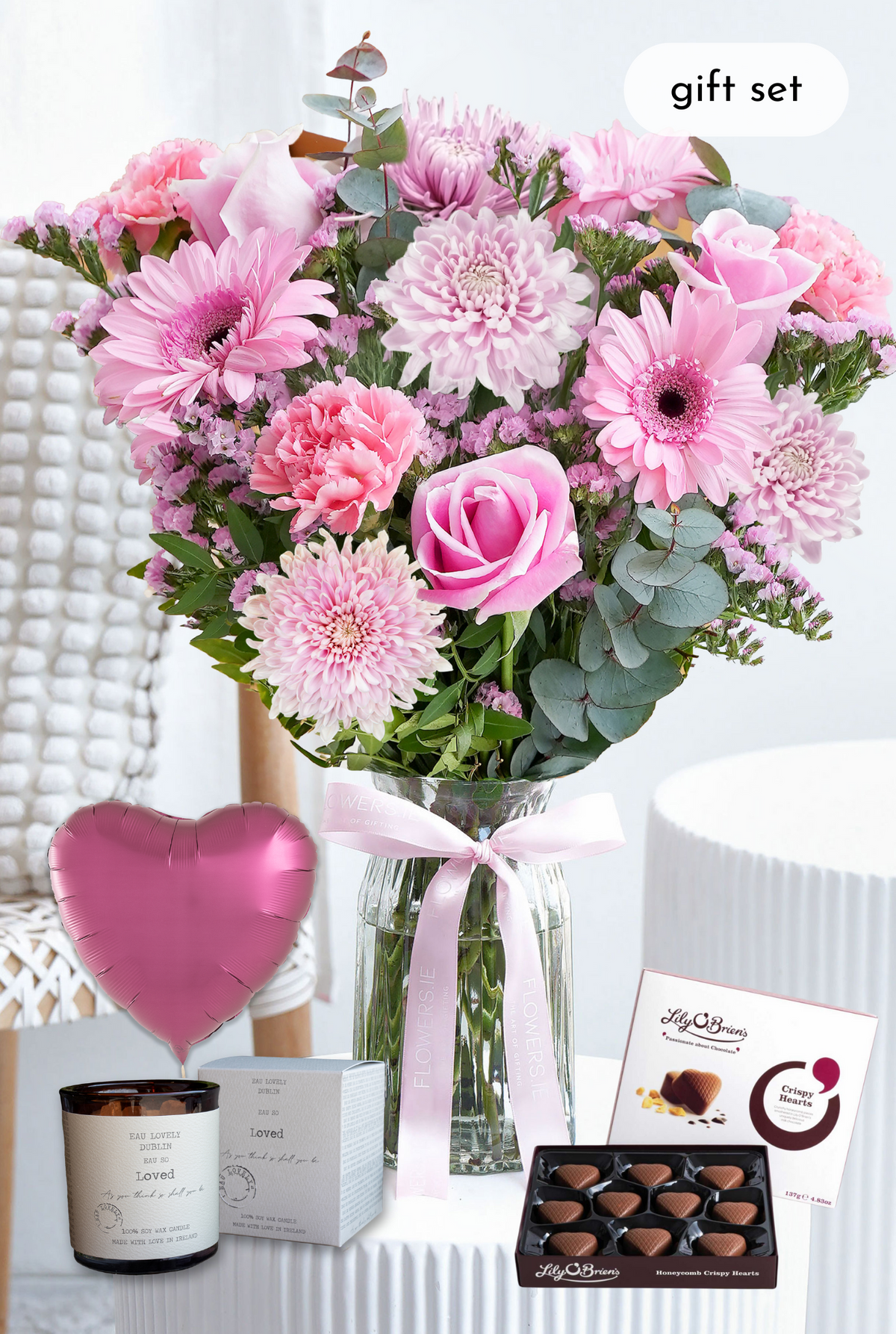 Pink Delight - Vase Gift Set