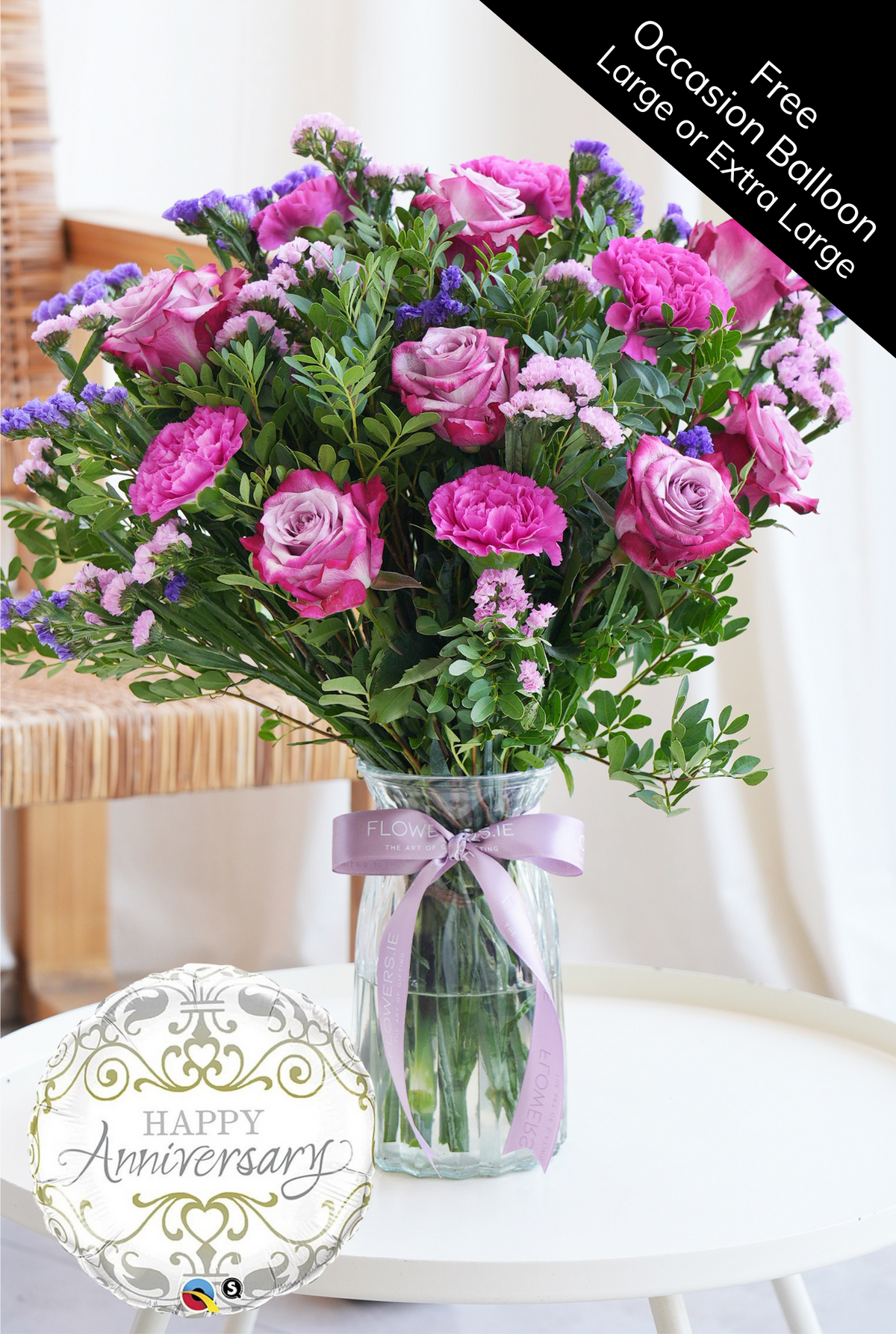 Anniversary Lavender Floral - Vase