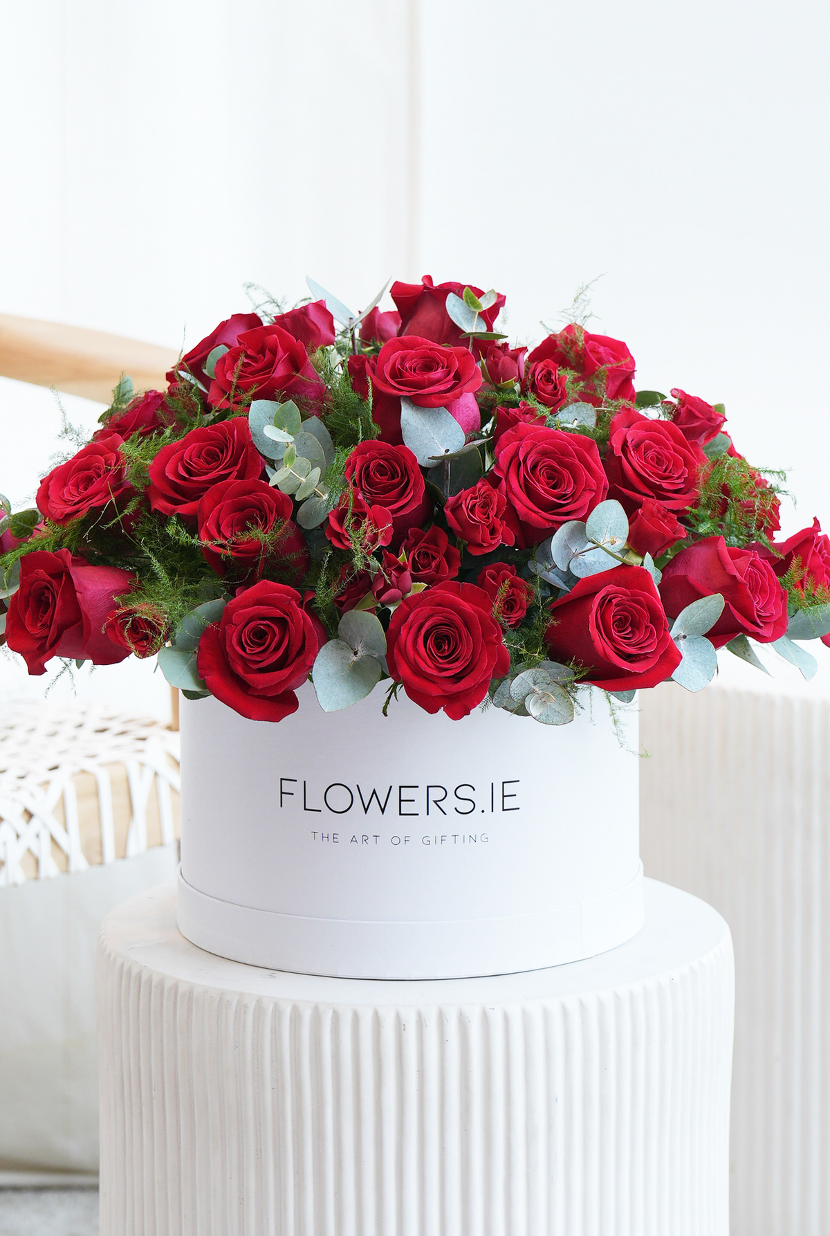 Valentine 24 Luxury Red Rose - Hatbox