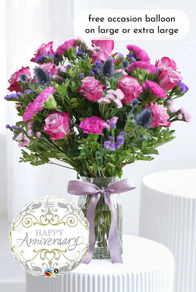 Anniversary Lavender Floral - Vase