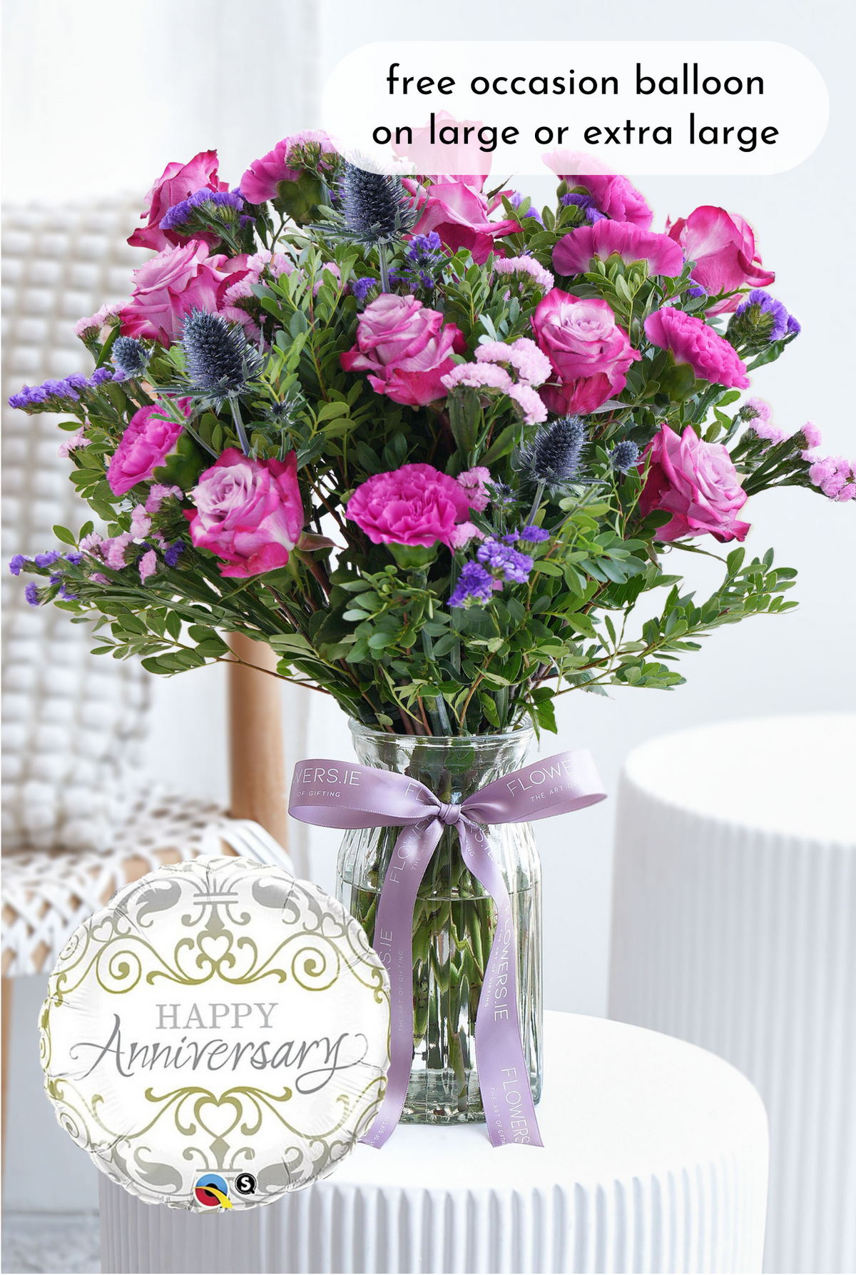 Anniversary Lavender Floral - Vase