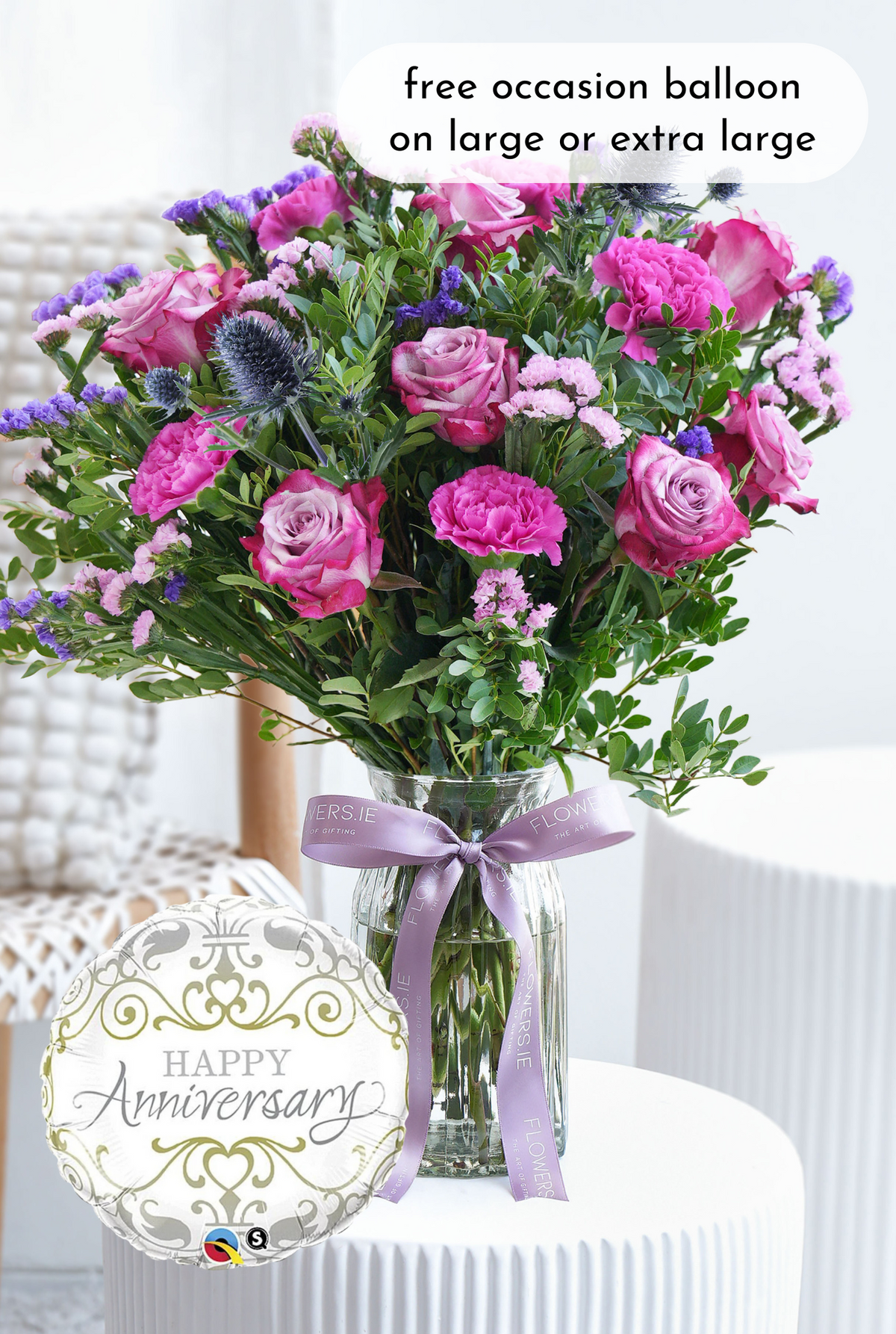 Anniversary Lavender Floral - Vase