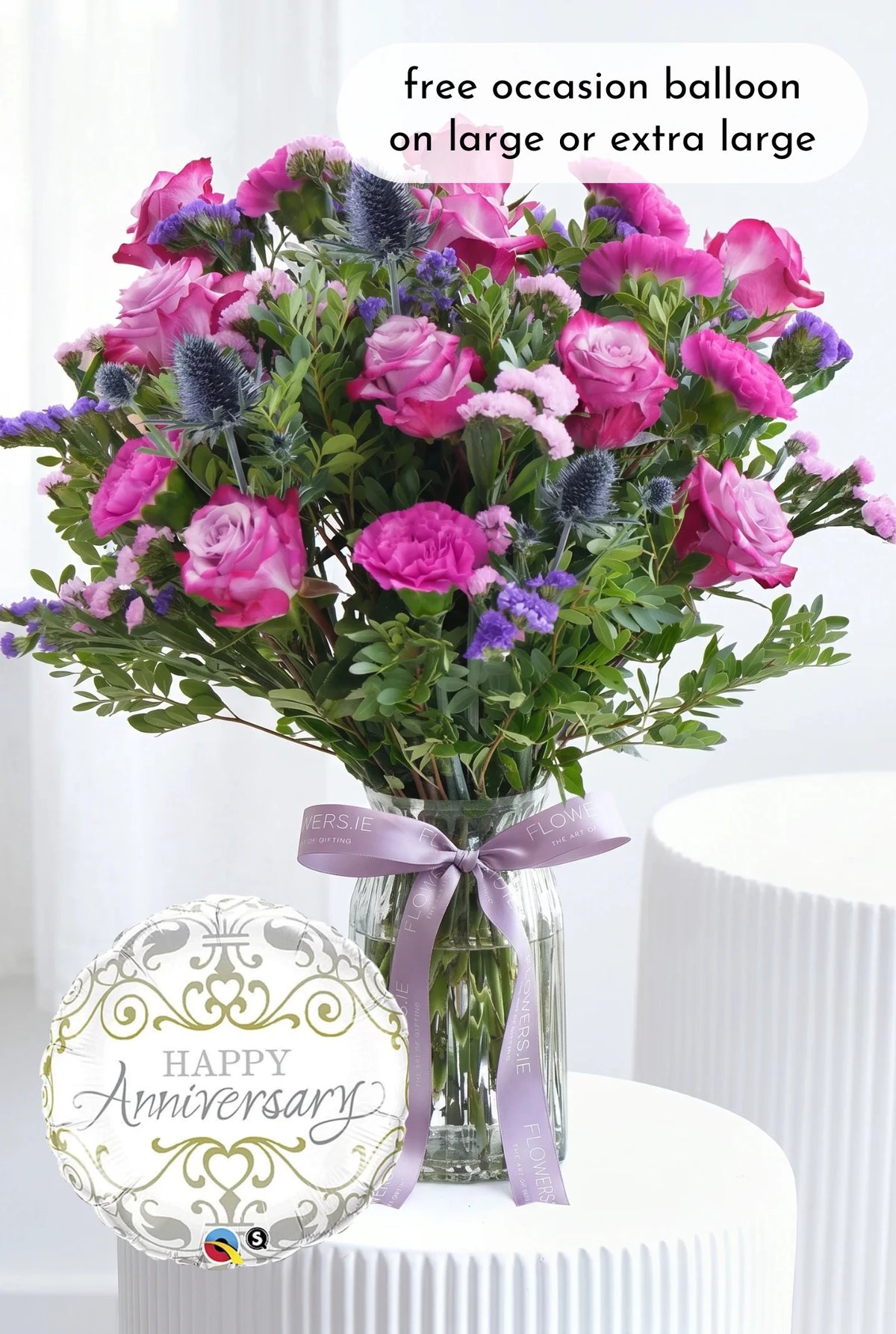 Anniversary Lavender Floral - Vase