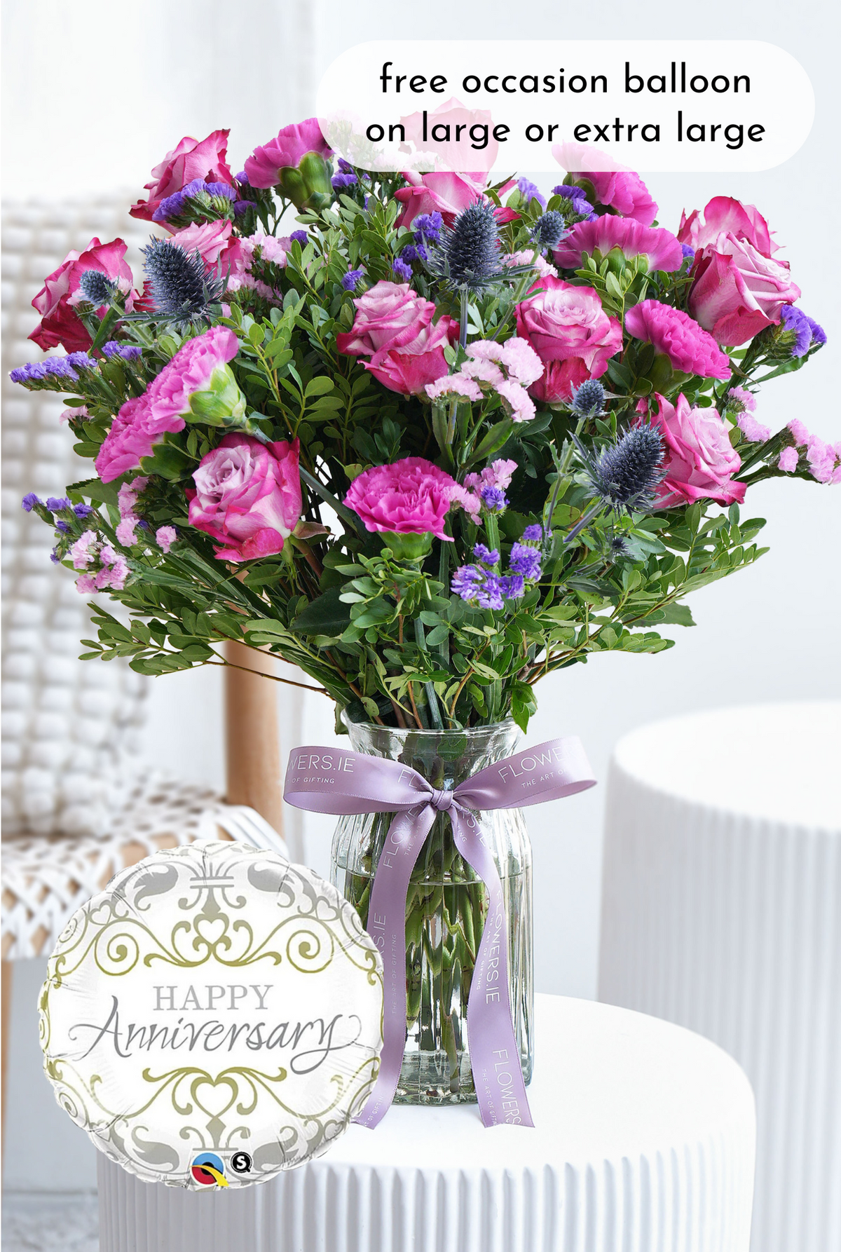 Anniversary Lavender Floral - Vase