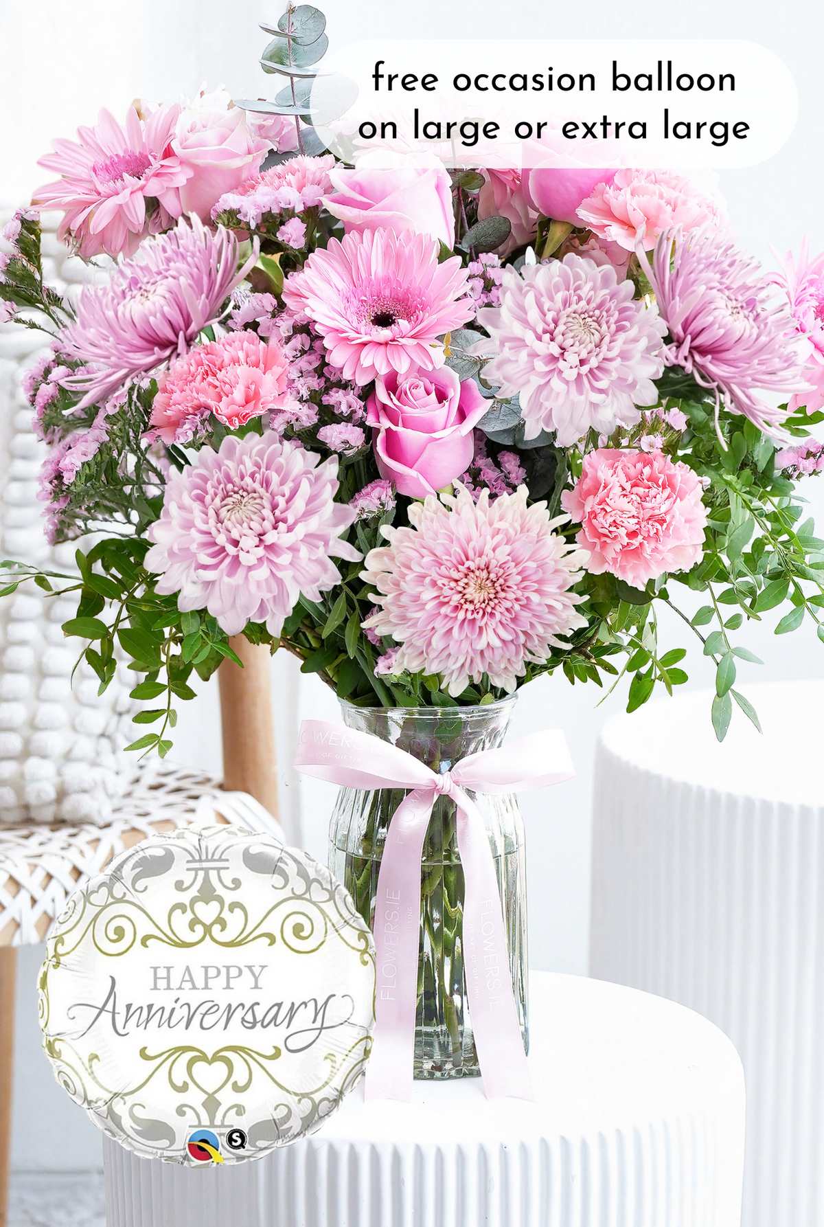 Anniversary Pink Delight - Vase