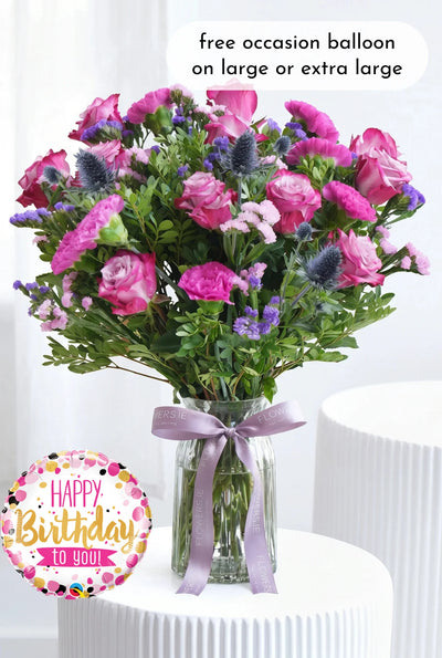 Birthday Lavender Floral - Vase