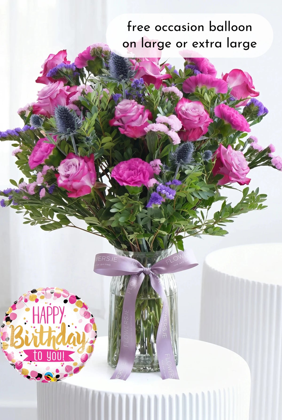 Birthday Lavender Floral - Vase