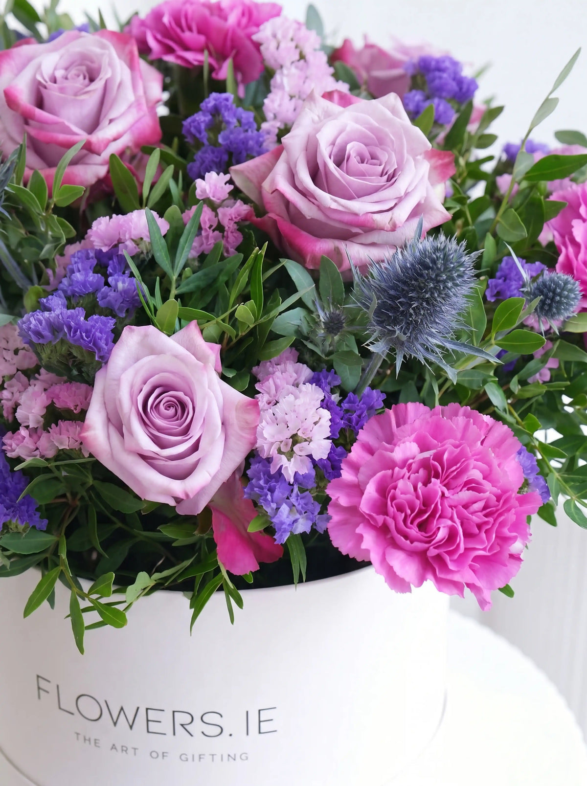 Baby Boy Lavender Floral - Hatbox