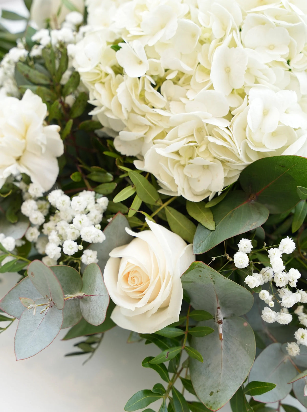Perfect White Funeral Posy Pad