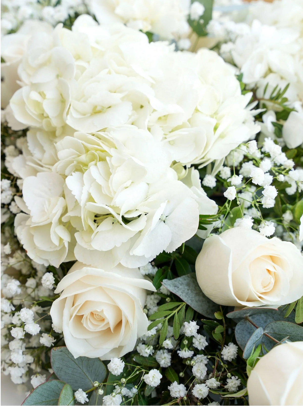 Perfect White Funeral Spray