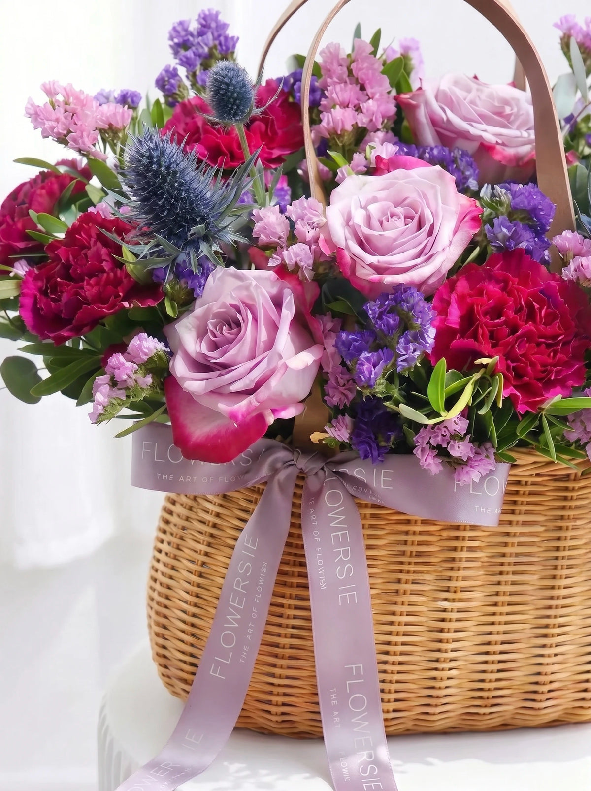 Birthday Lavender Floral - Basket