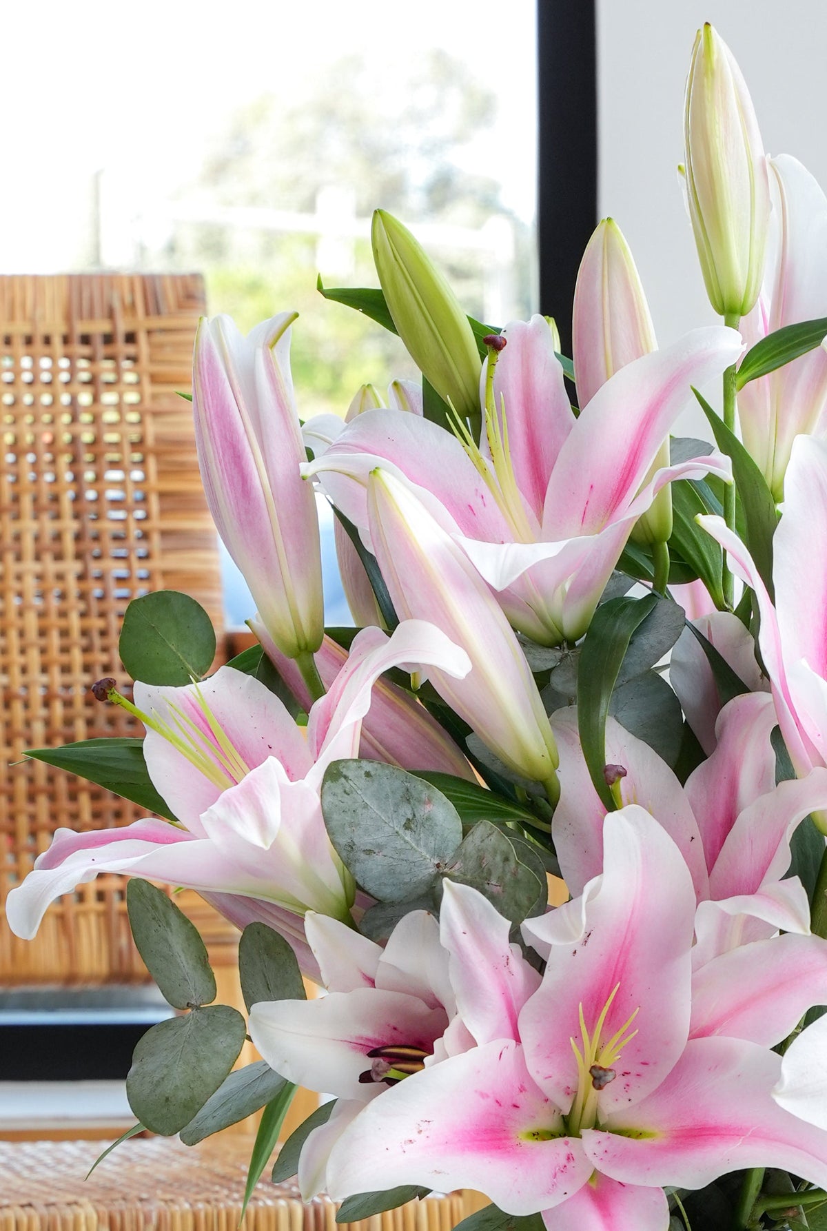 Mother&#39;s Day Pink Scented Lily - Vase