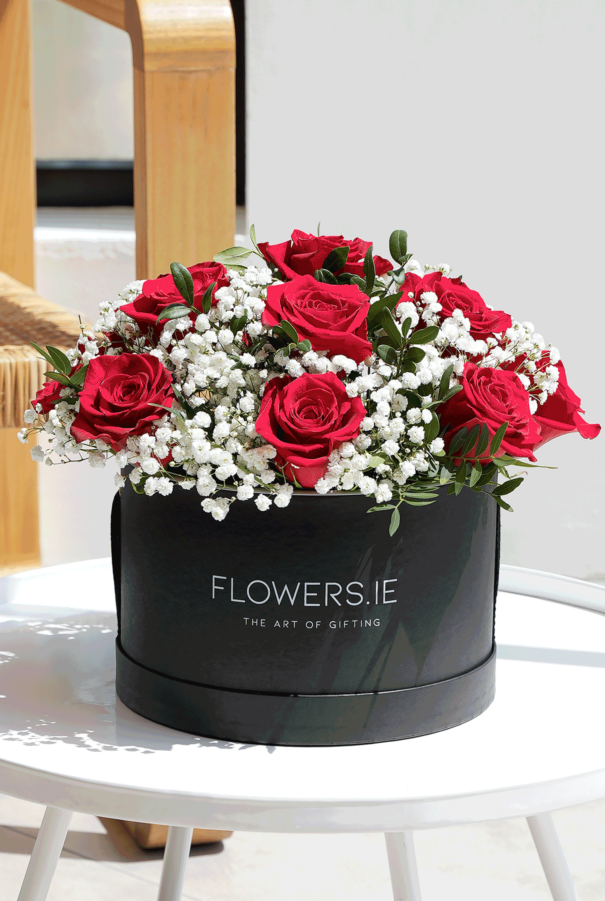 Cherry Charm Hatbox Flowers.ie