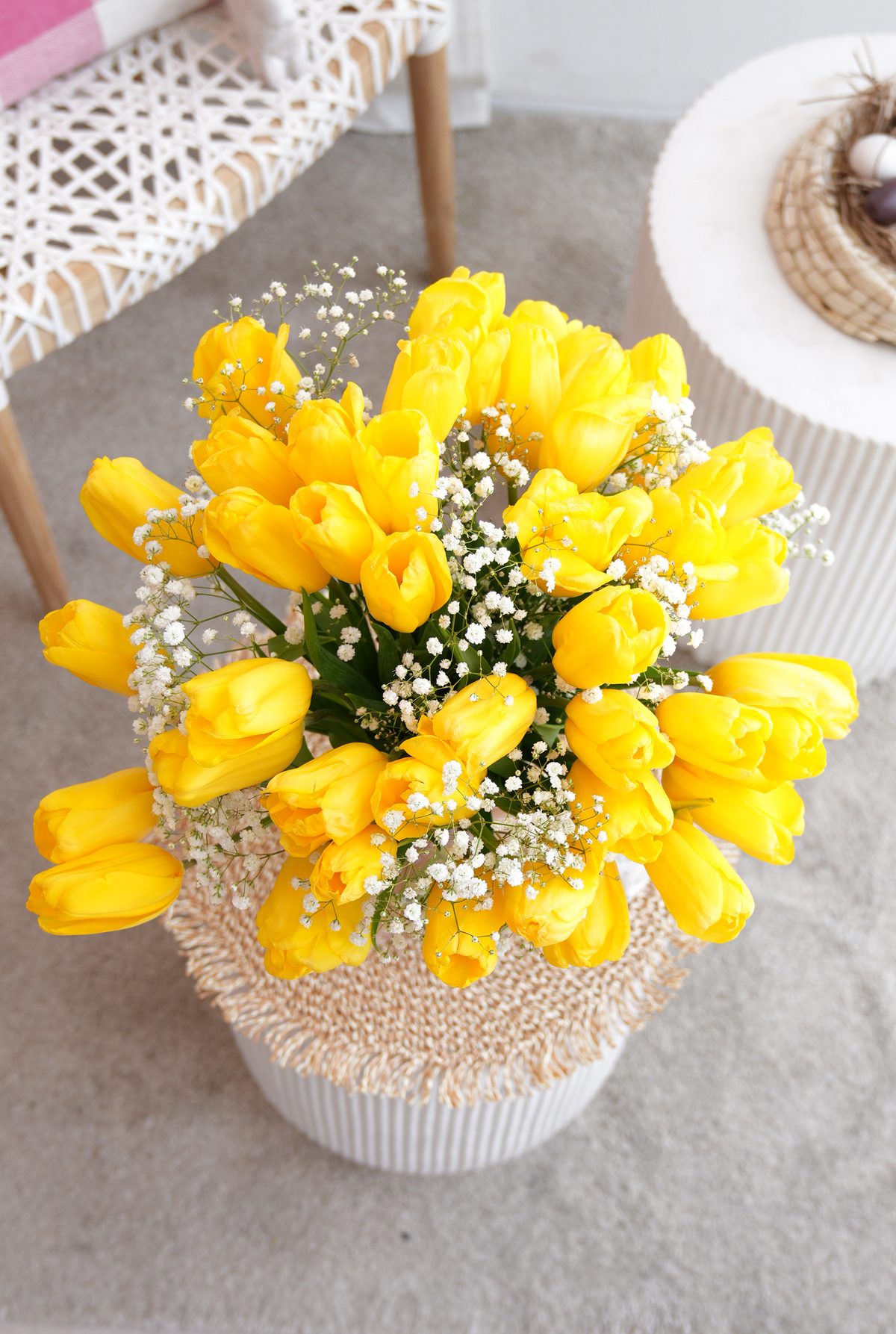 Easter Yellow Tulips - Vase