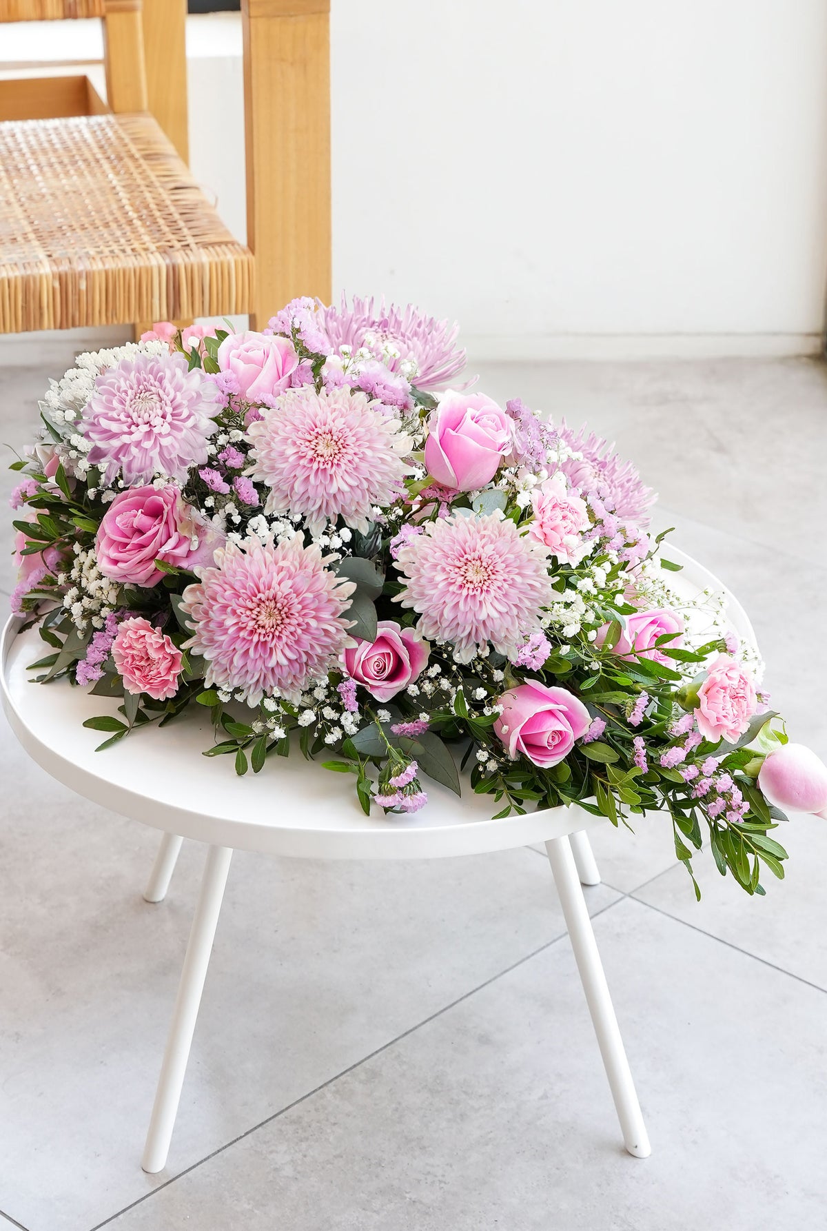 Pink Delight Funeral Spray
