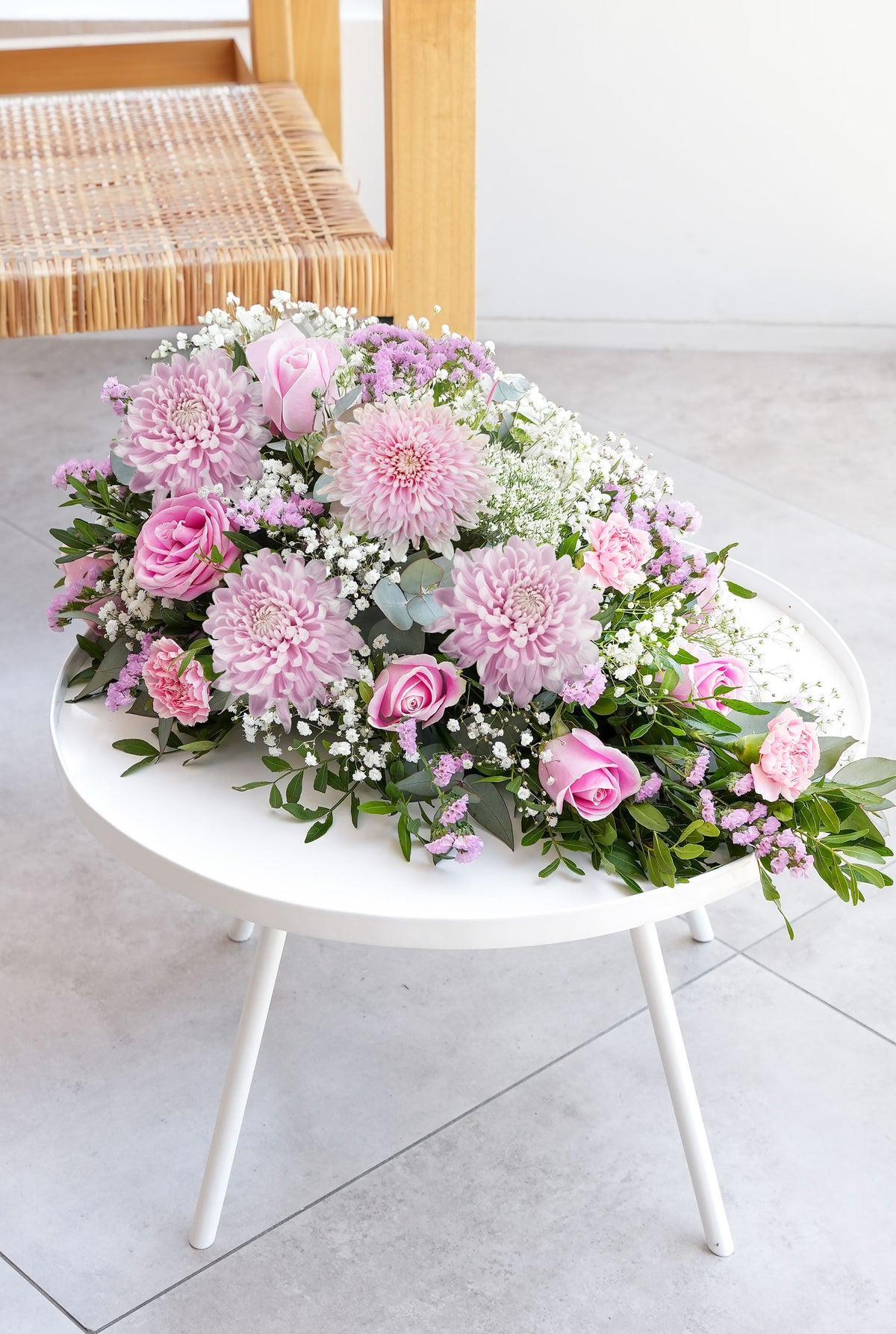 Pink Delight Funeral Spray