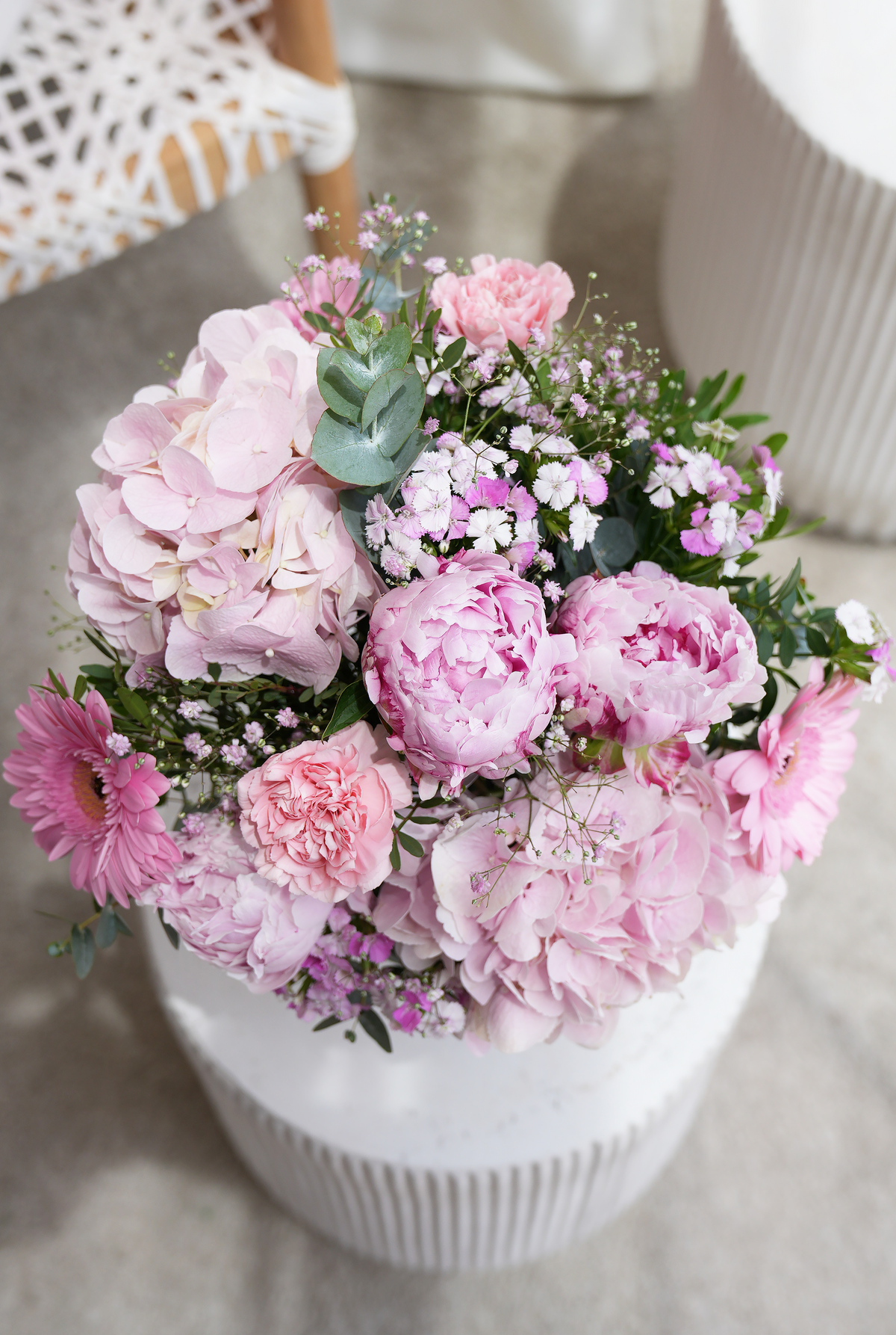 Get Well Peony Pretty Pink - Vase