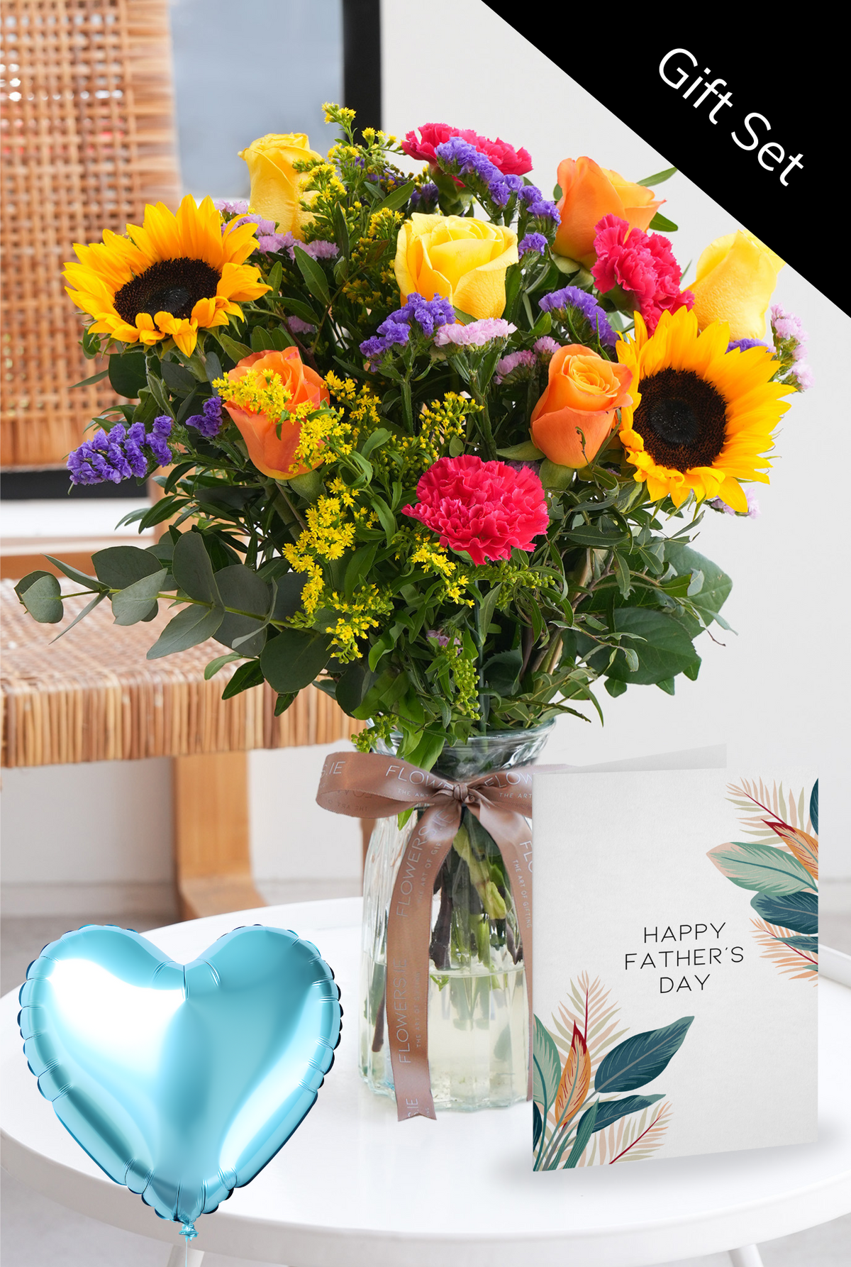 Father&#39;s Day Vibrant - Vase Gift Set