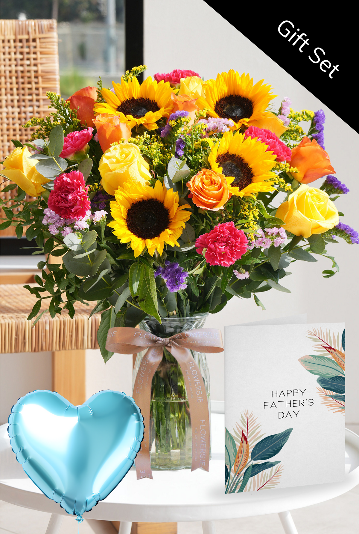 Father&#39;s Day Vibrant - Vase Gift Set