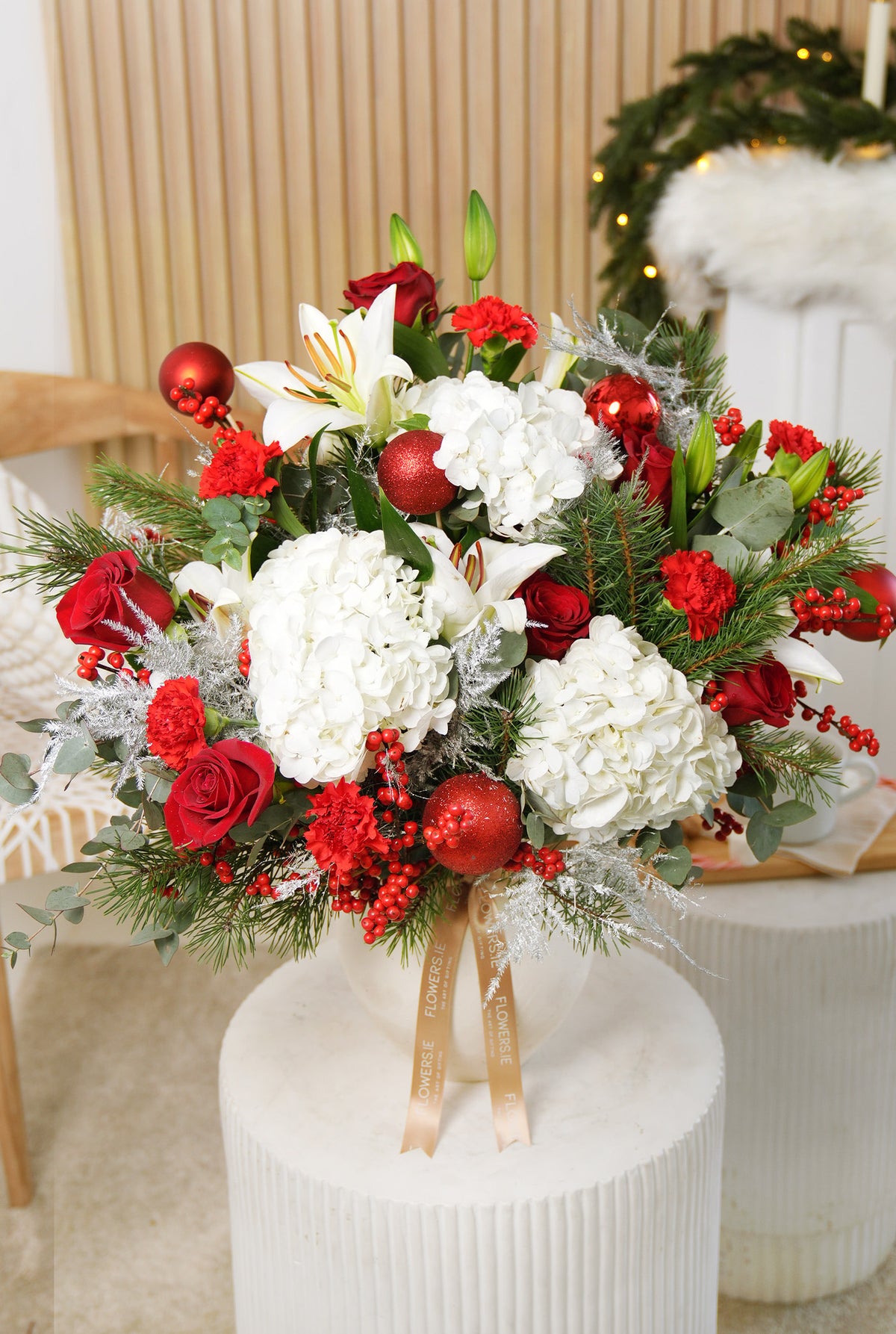 Festive Christmas Luxury Vase