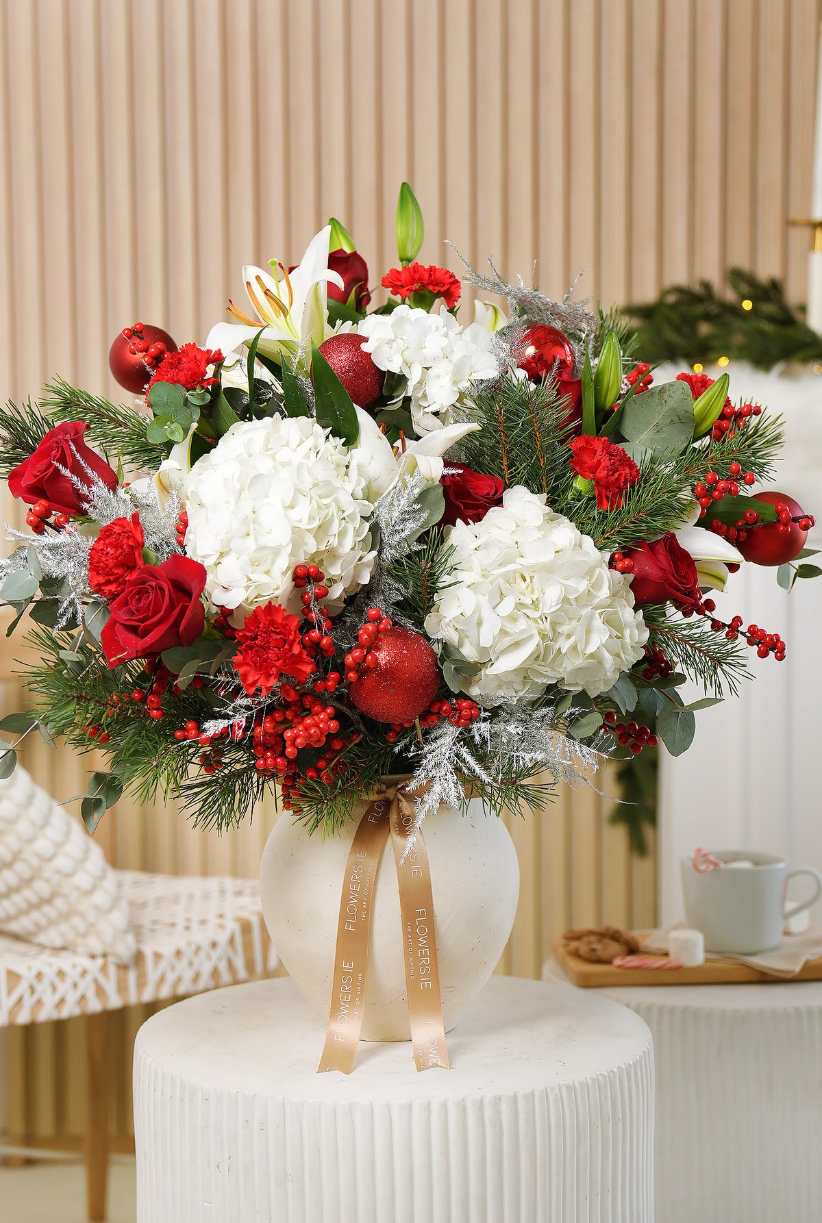 Festive Christmas Luxury Vase