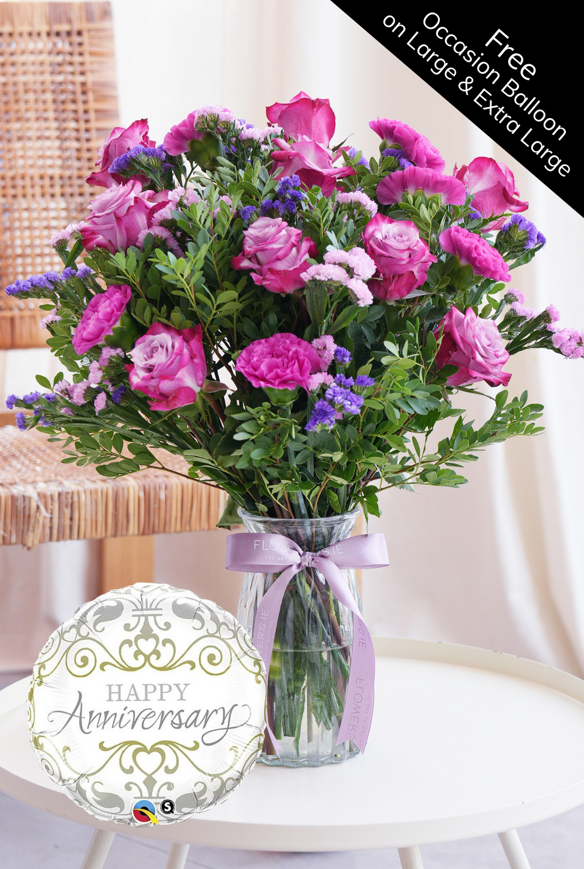 Anniversary Lavender Floral - Vase