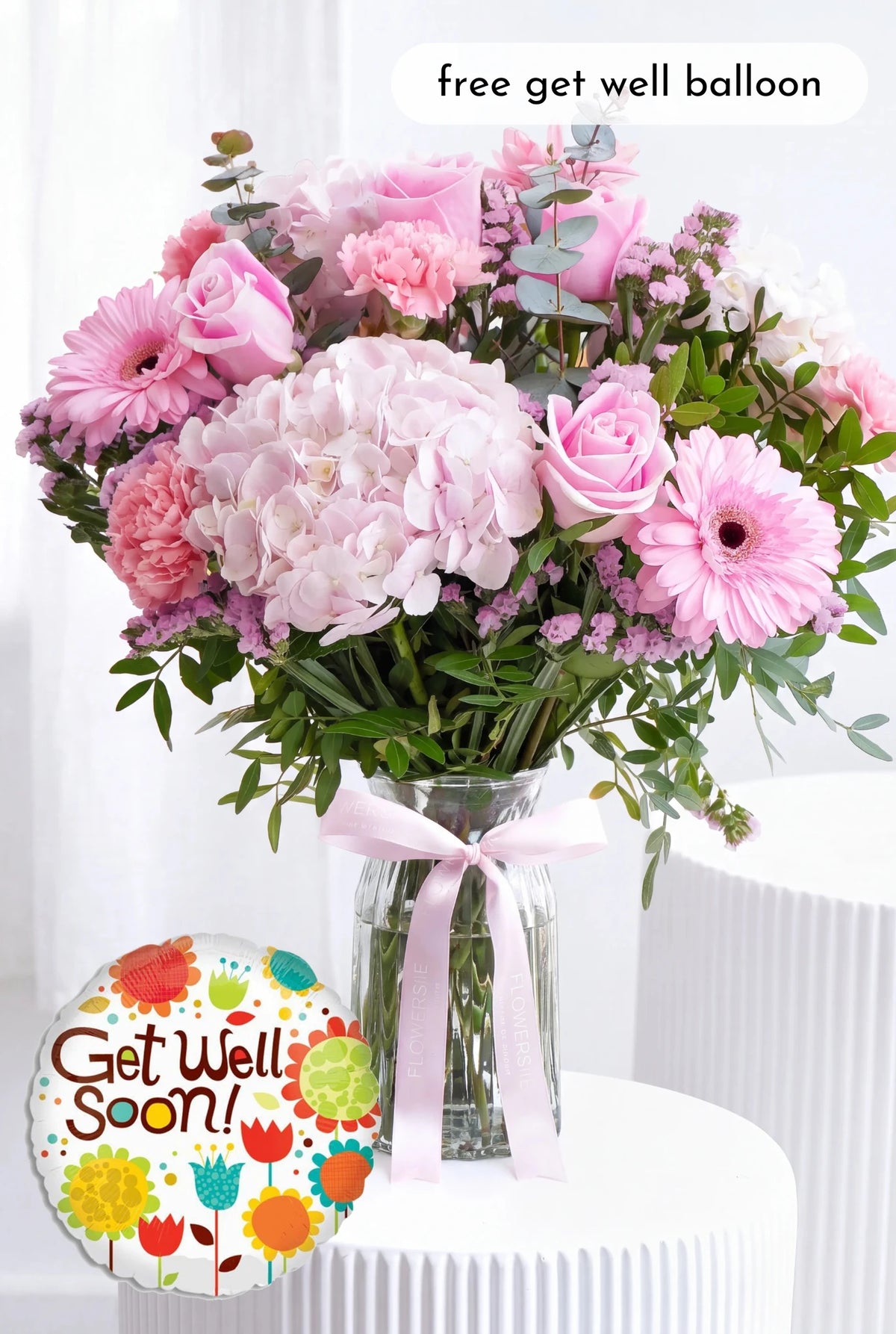 Get Well Pretty Pink - Vase