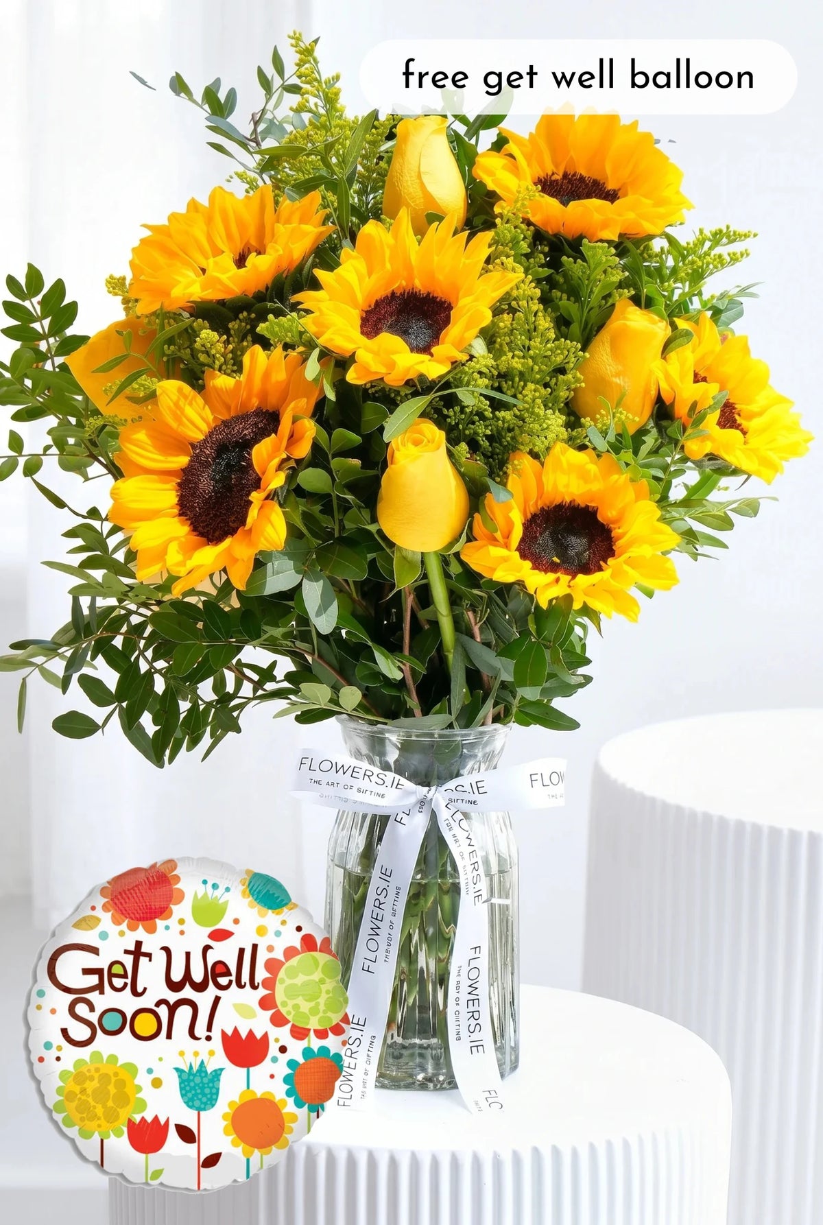 Get Well Sunflower - Vase